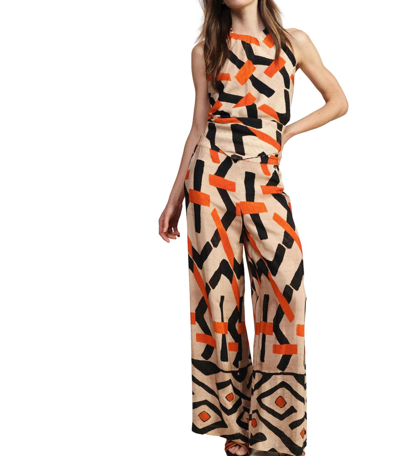Dixie Pantalone Multicolor Donna