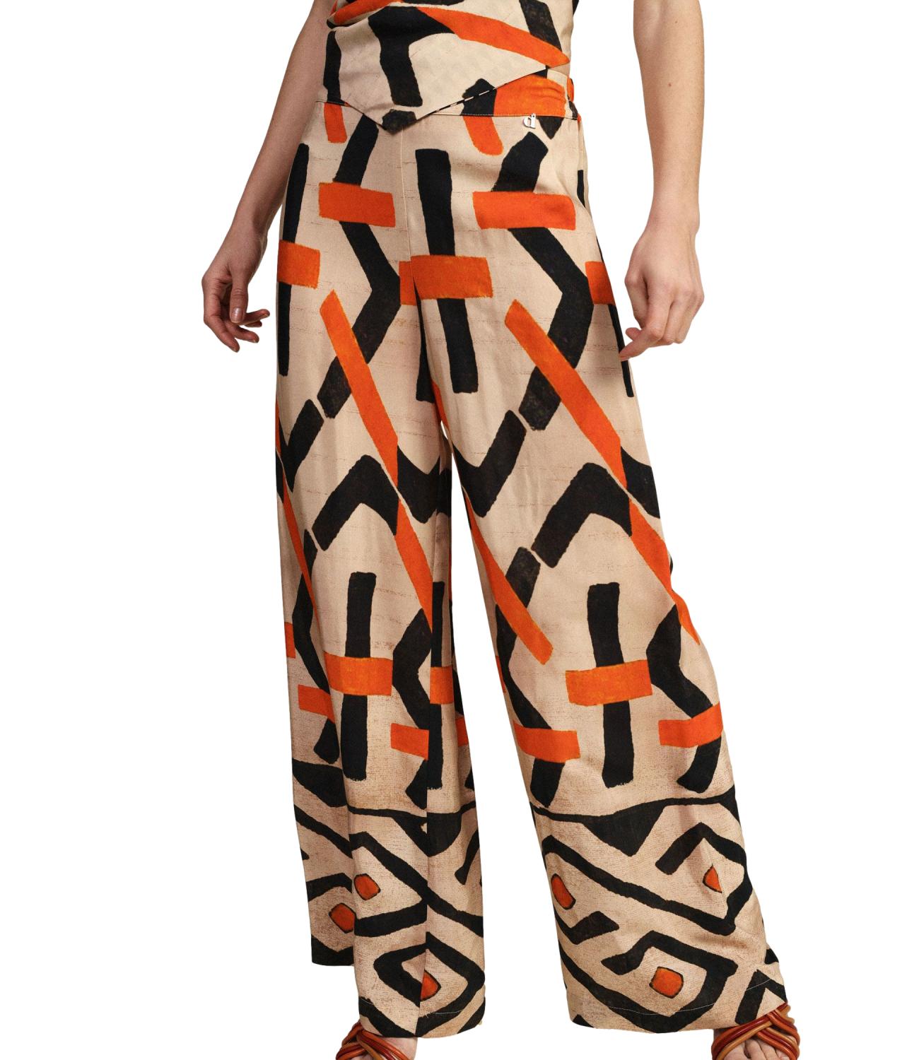 Dixie Pantalone Multicolor Donna