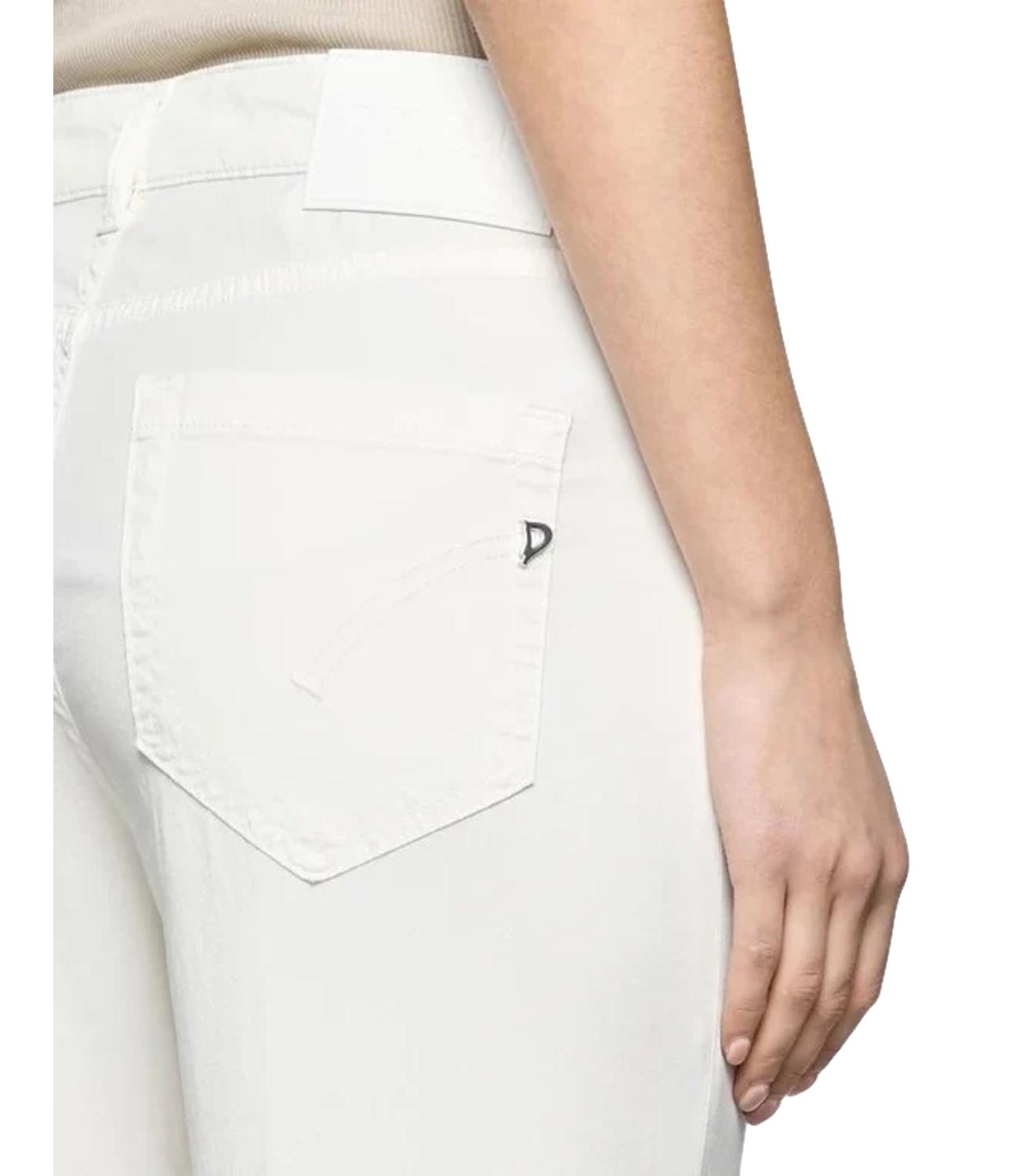 Pantalone Koons Bottoni Gioielli bianco