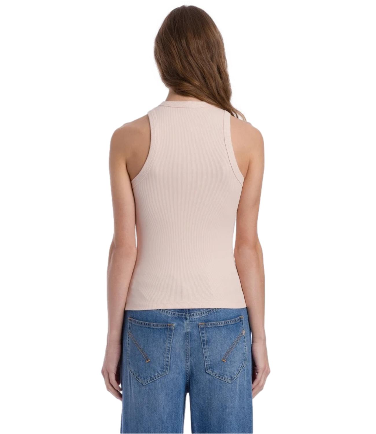 Dondup Canotta girocollo rosa donna