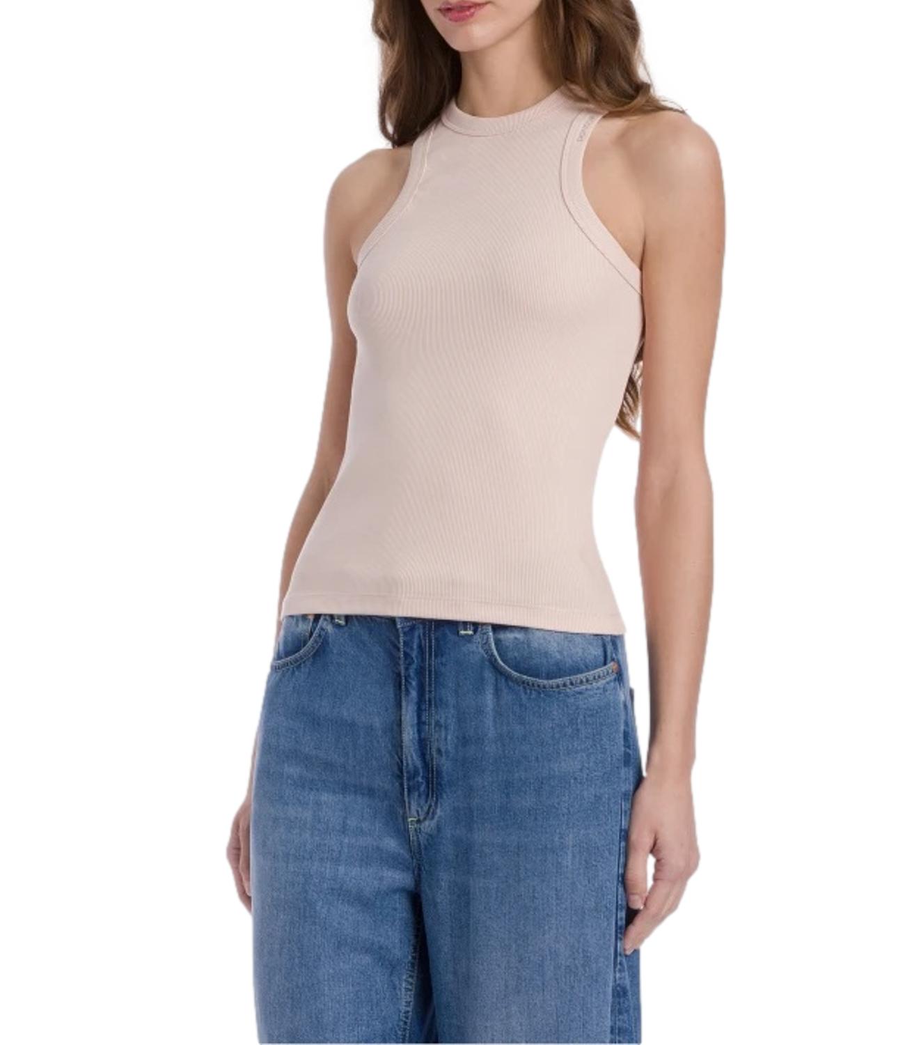 Dondup Canotta girocollo rosa donna