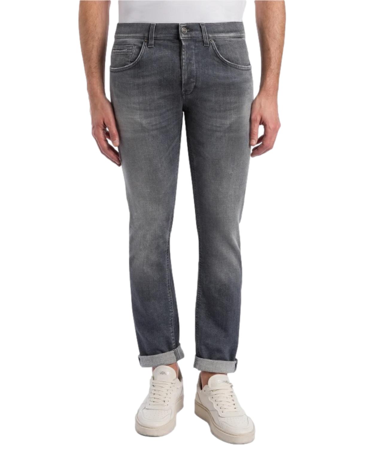 Dondup Jeans George skinny grigio uomo