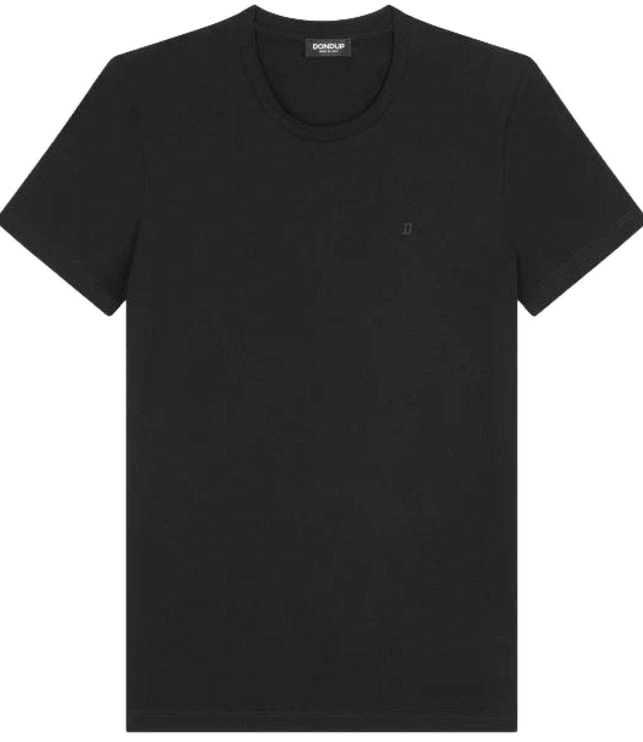Dondup T-Shirt da Uomo - Nero - Us198jf0271uzl4du