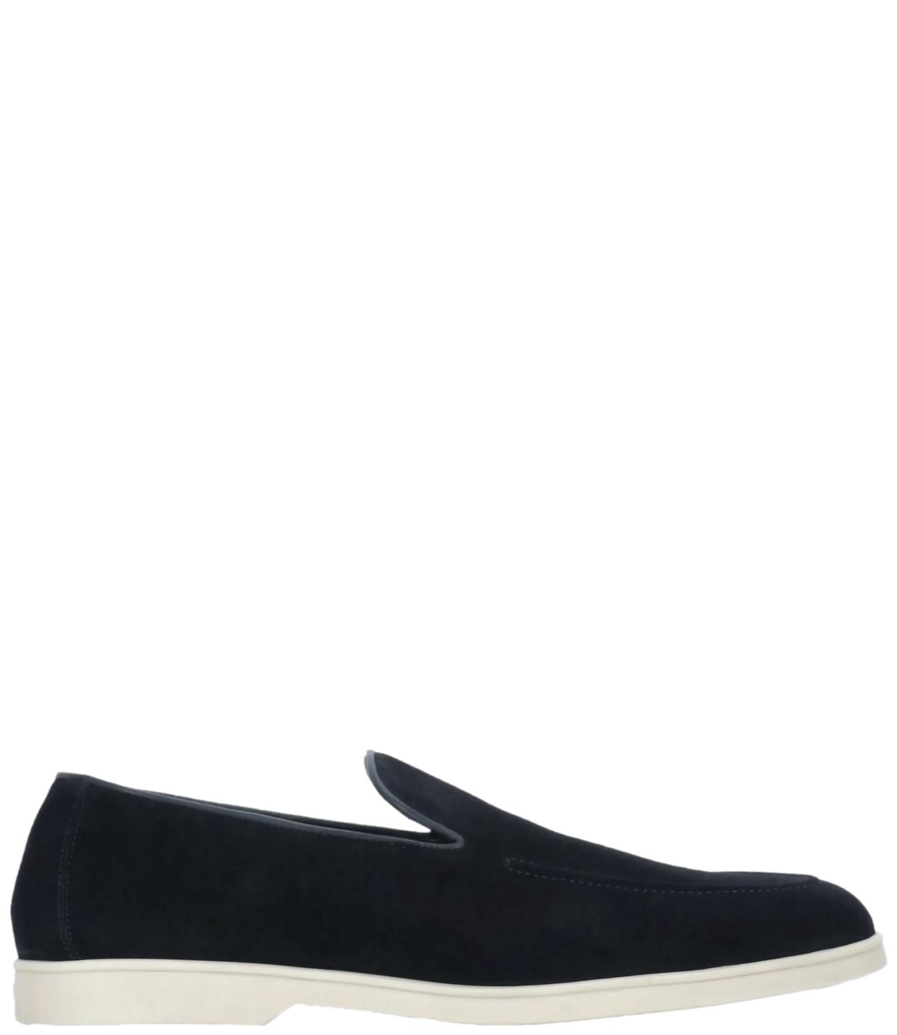 Doucal's Mocassino da Uomo - Visone Blu+f.do Glassa