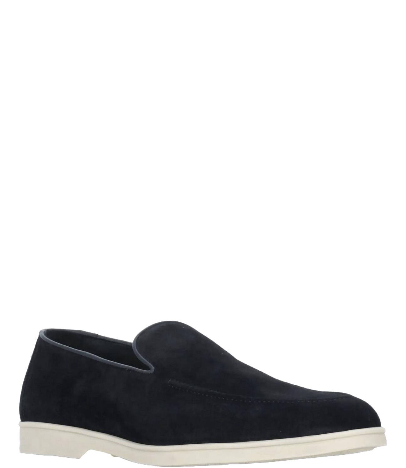 Doucal's Mocassino da Uomo - Visone Blu+f.do Glassa