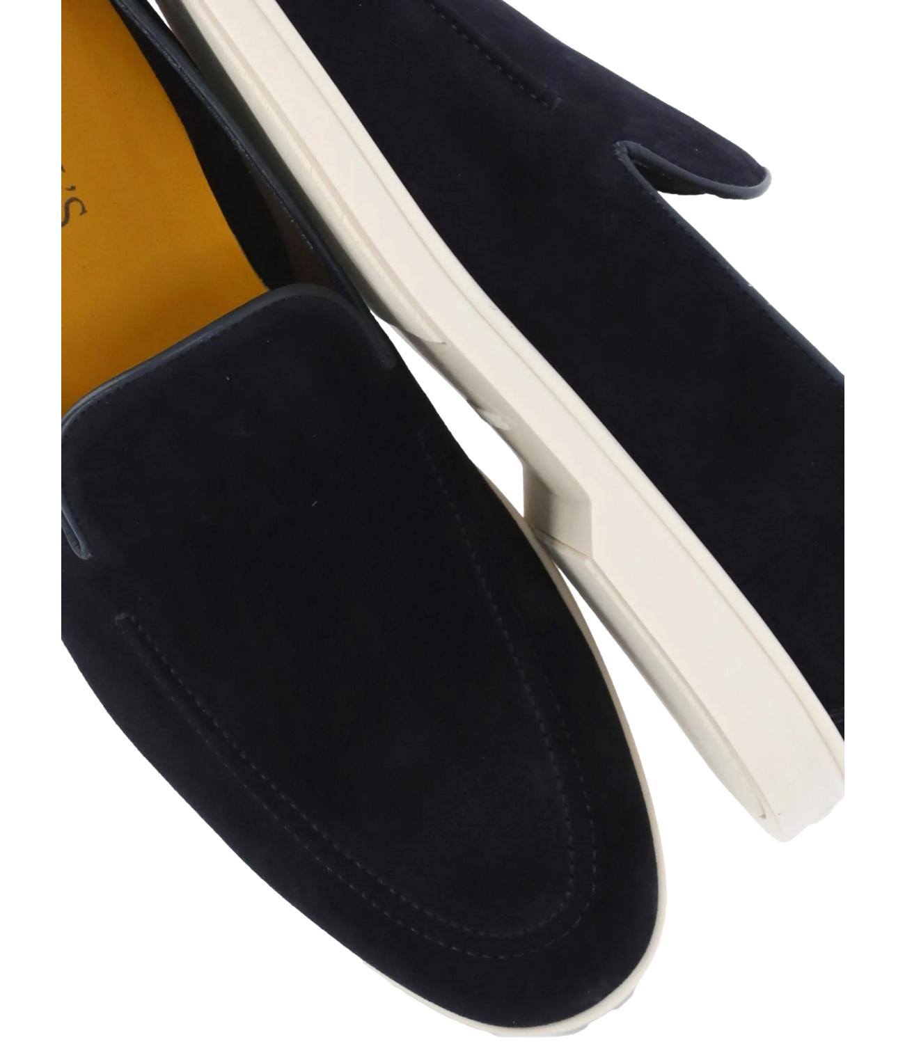 Doucal's Mocassino da Uomo - Visone Blu+f.do Glassa