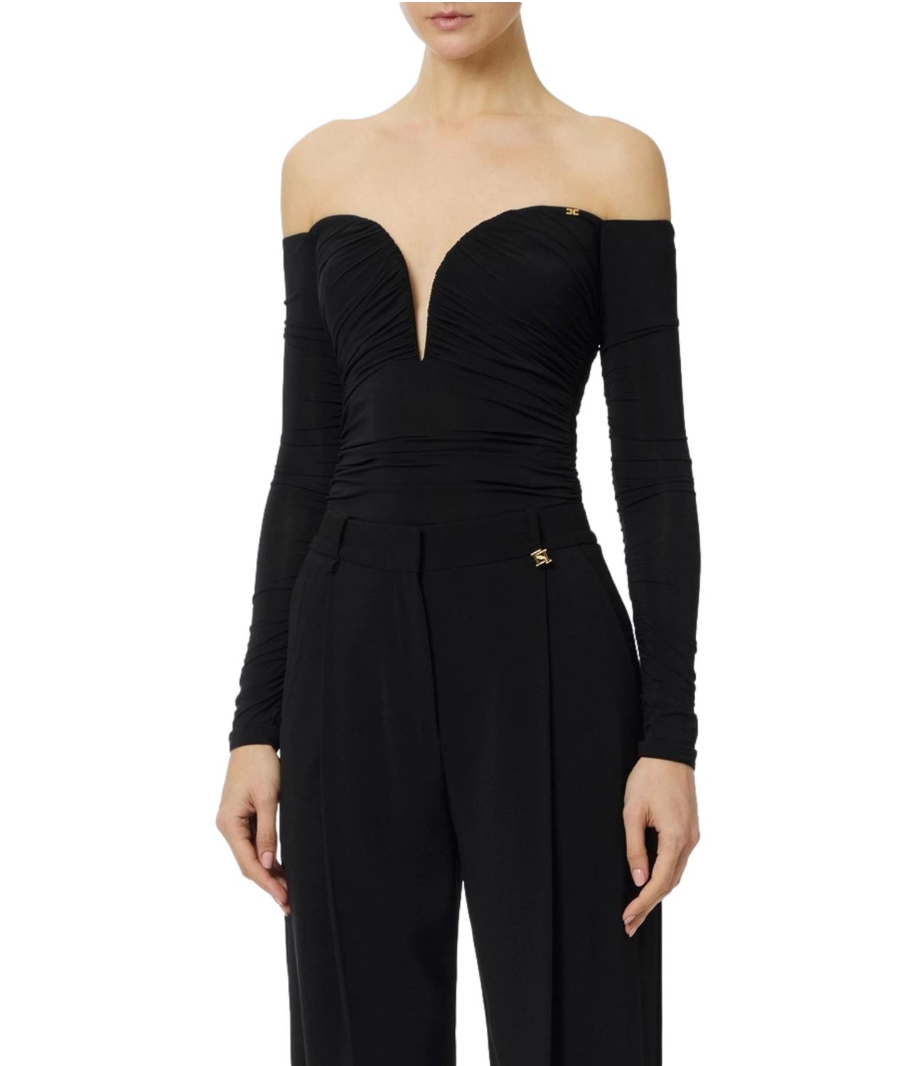 EF Body in jersey crêpe nero donna