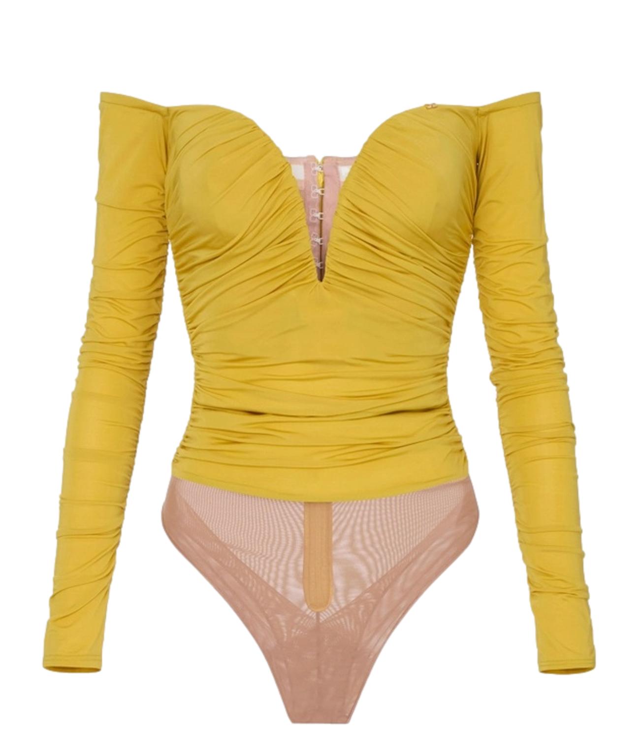 EF Body in jersey crêpe giallo donna
