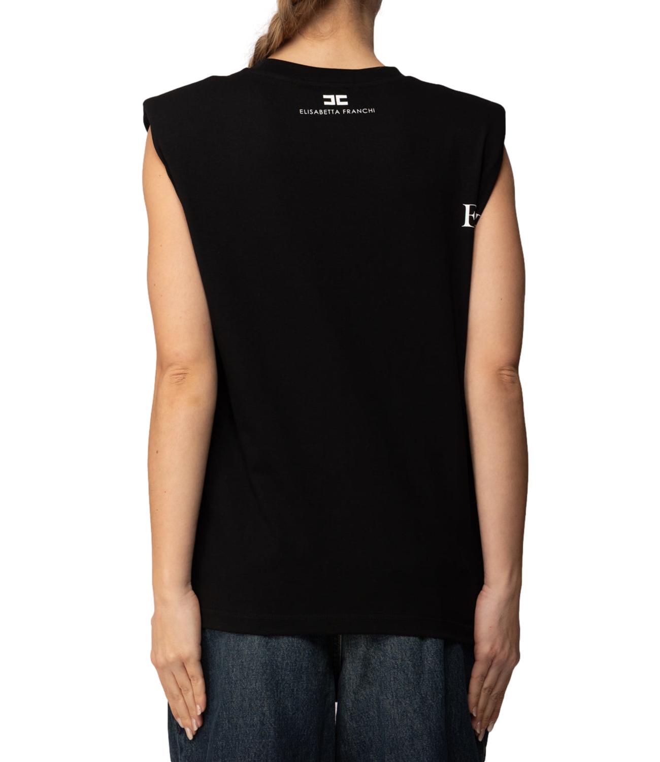 EF t-shirt bianco nera donna