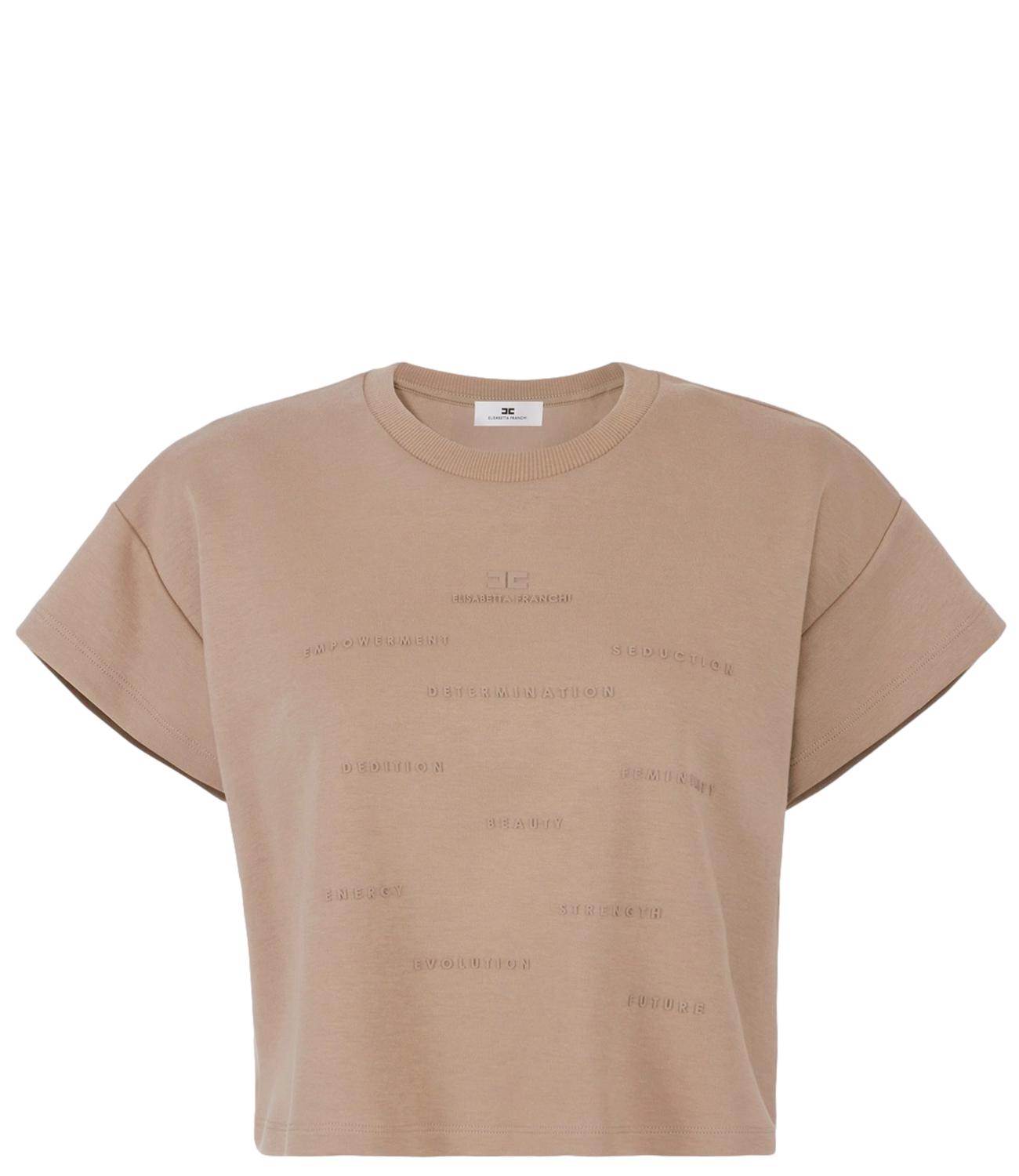 EF t-shirt marrone argilla donna