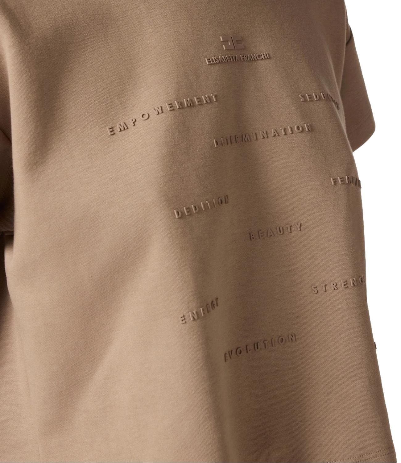 EF t-shirt marrone argilla donna