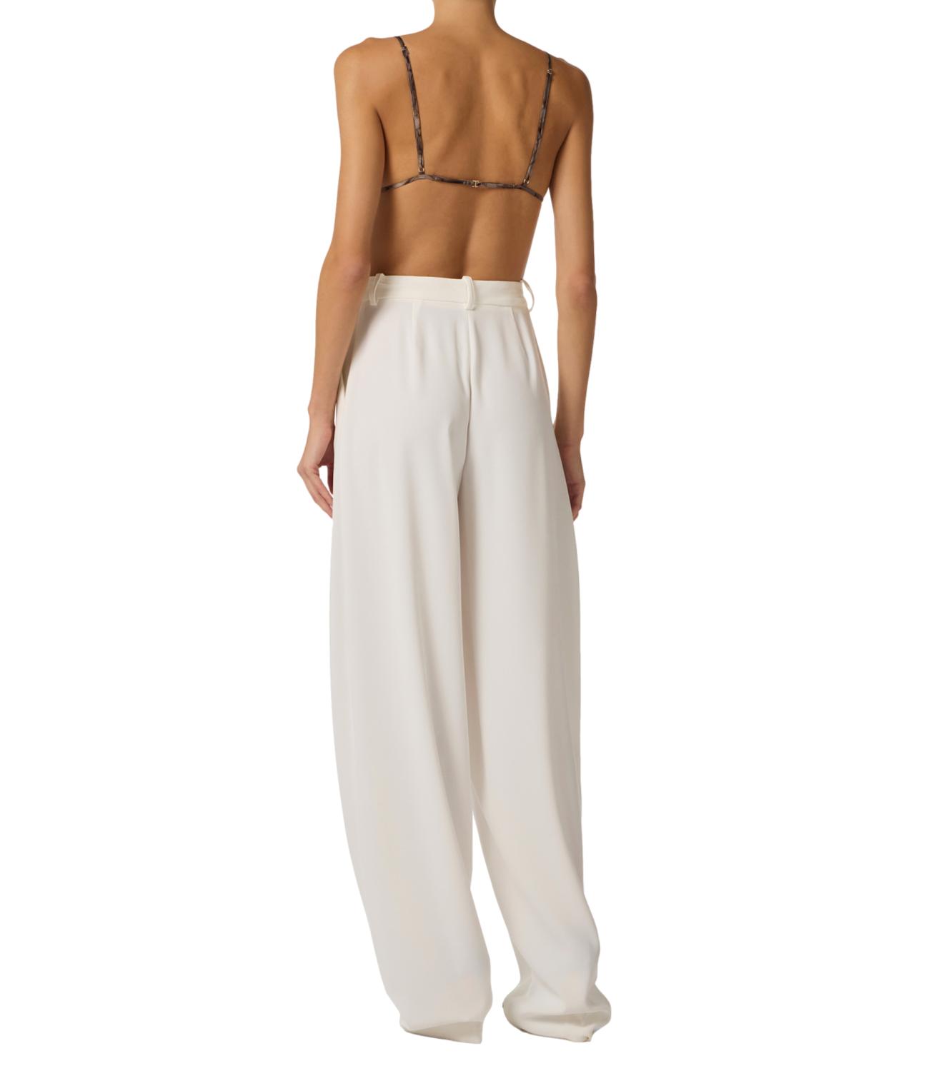 Ef Pantalone avorio donna
