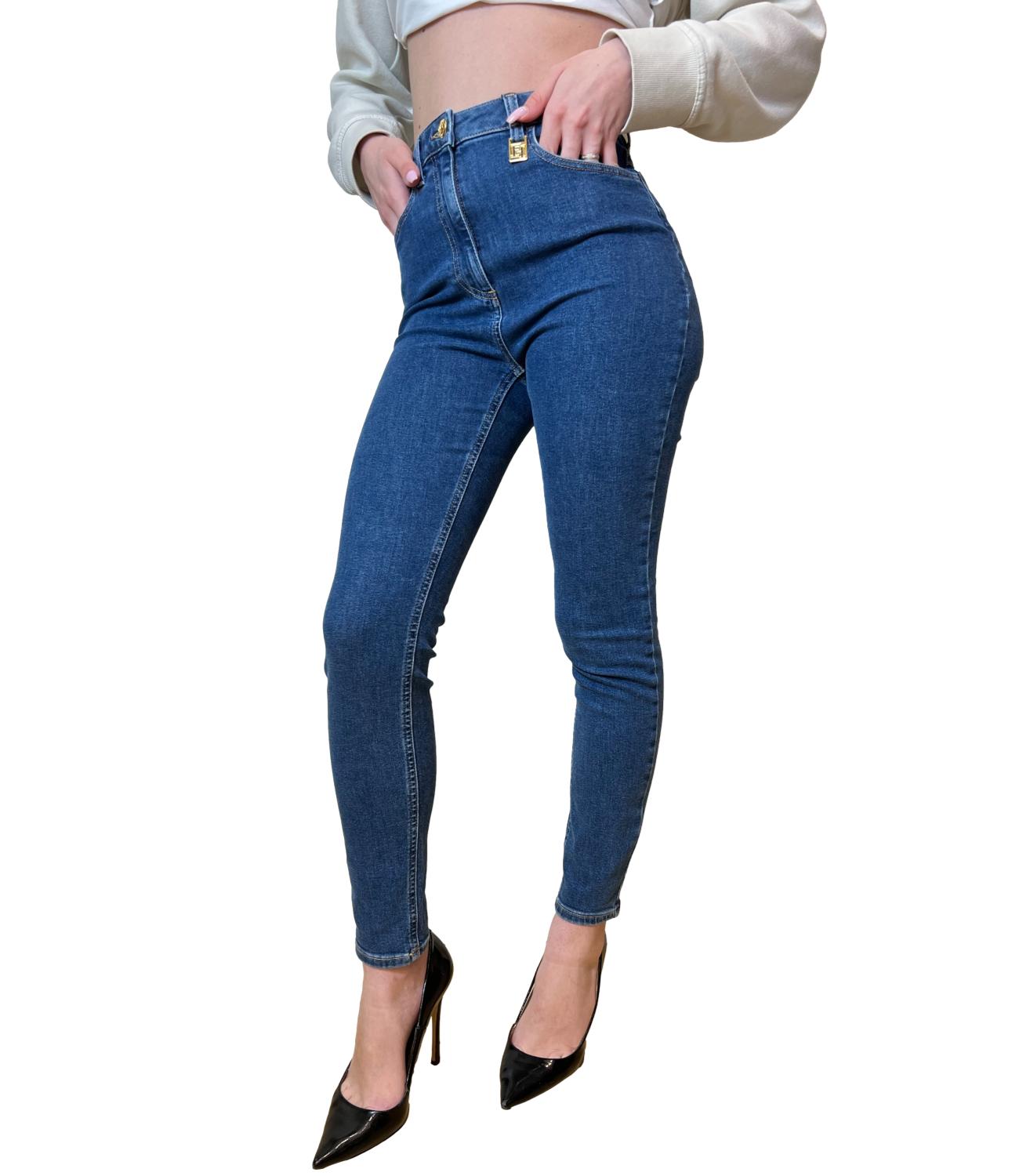 EF jeans denim skinny blu donna
