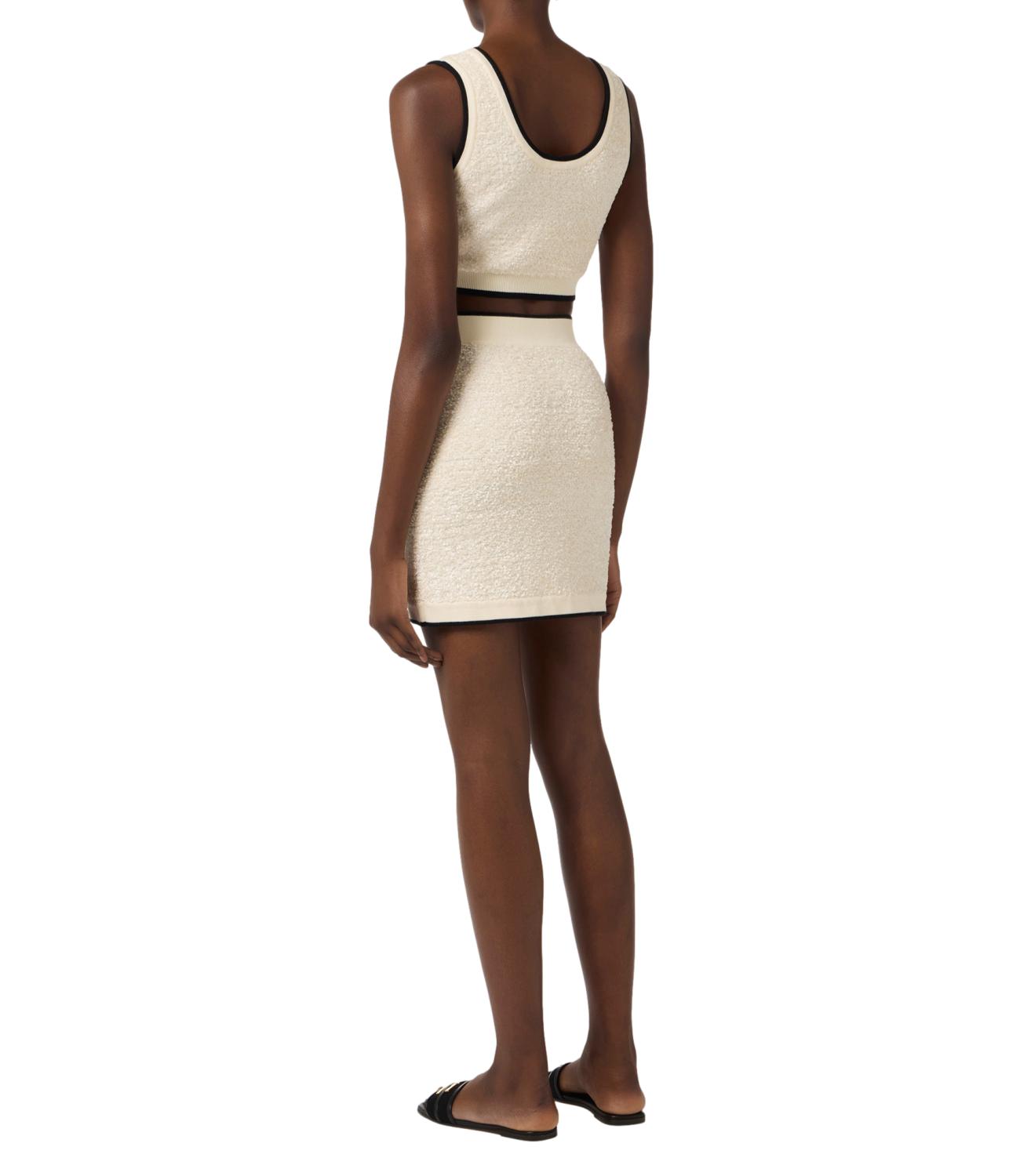 Ef top burro/nero donna