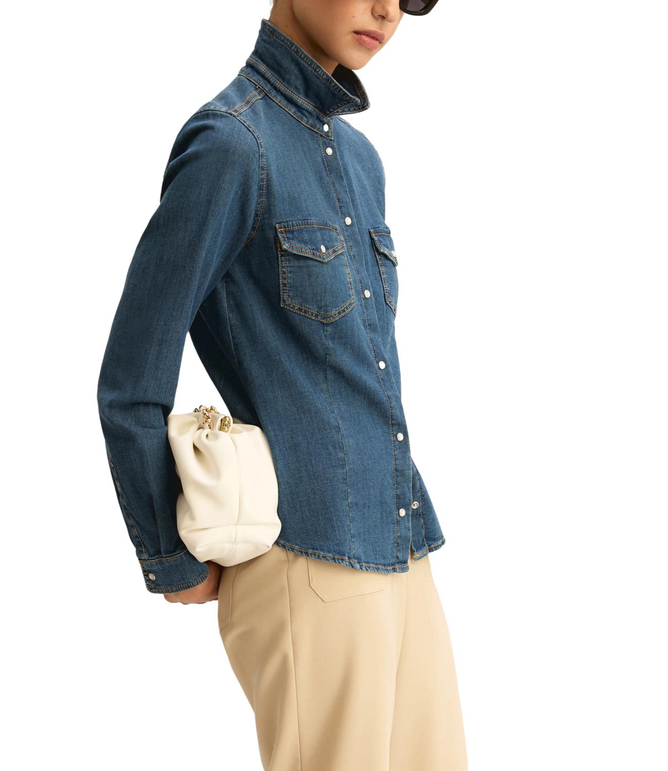 Emme Marella Camicia Emmcapanna Blue Jeans Donna
