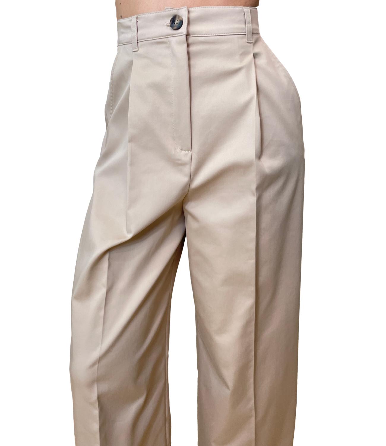 Emme Marella Pantaloni Emmaceri Beige Donna