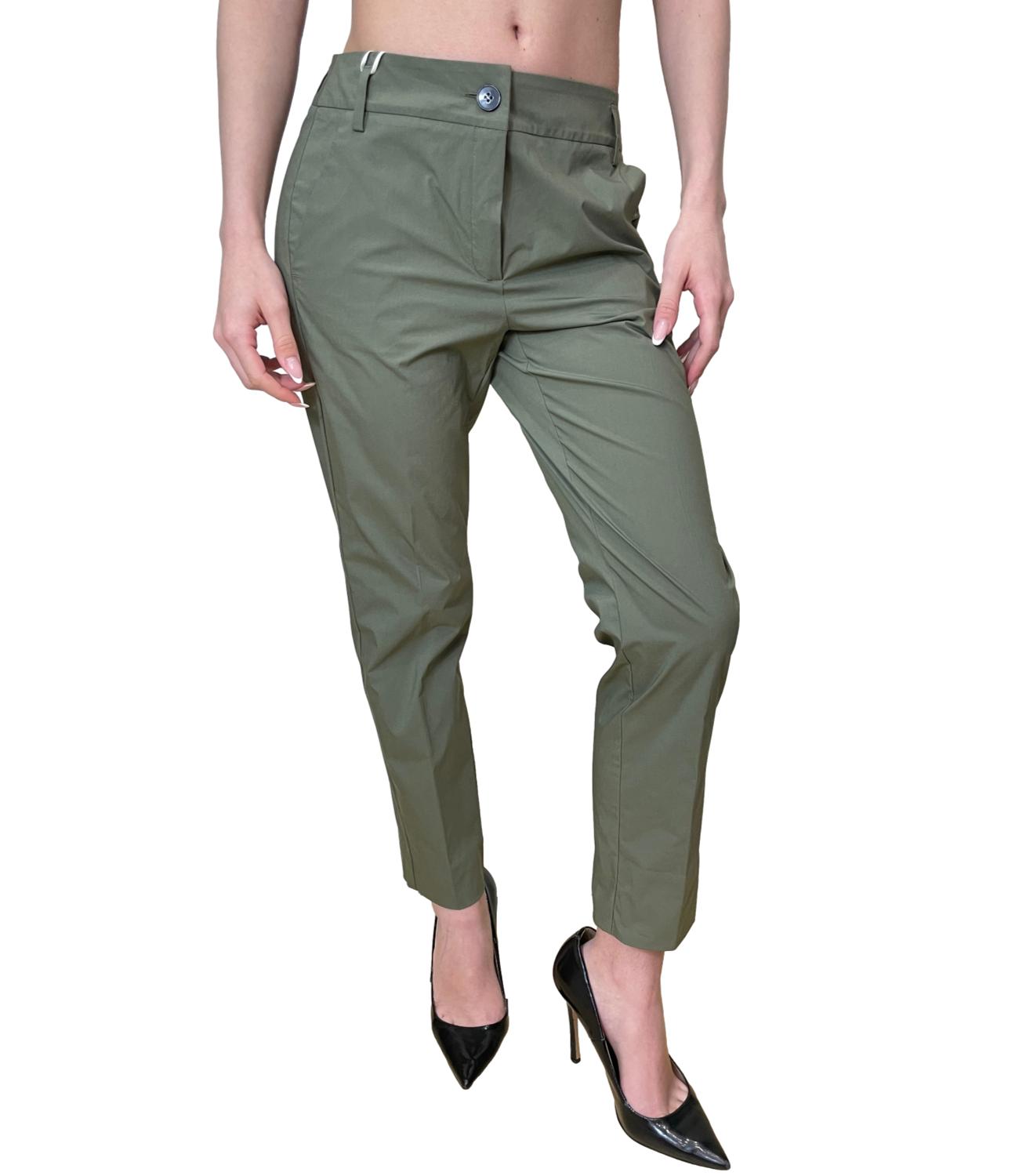 Emme Marella Pantalone Emmsvelto Verde Militare Donna