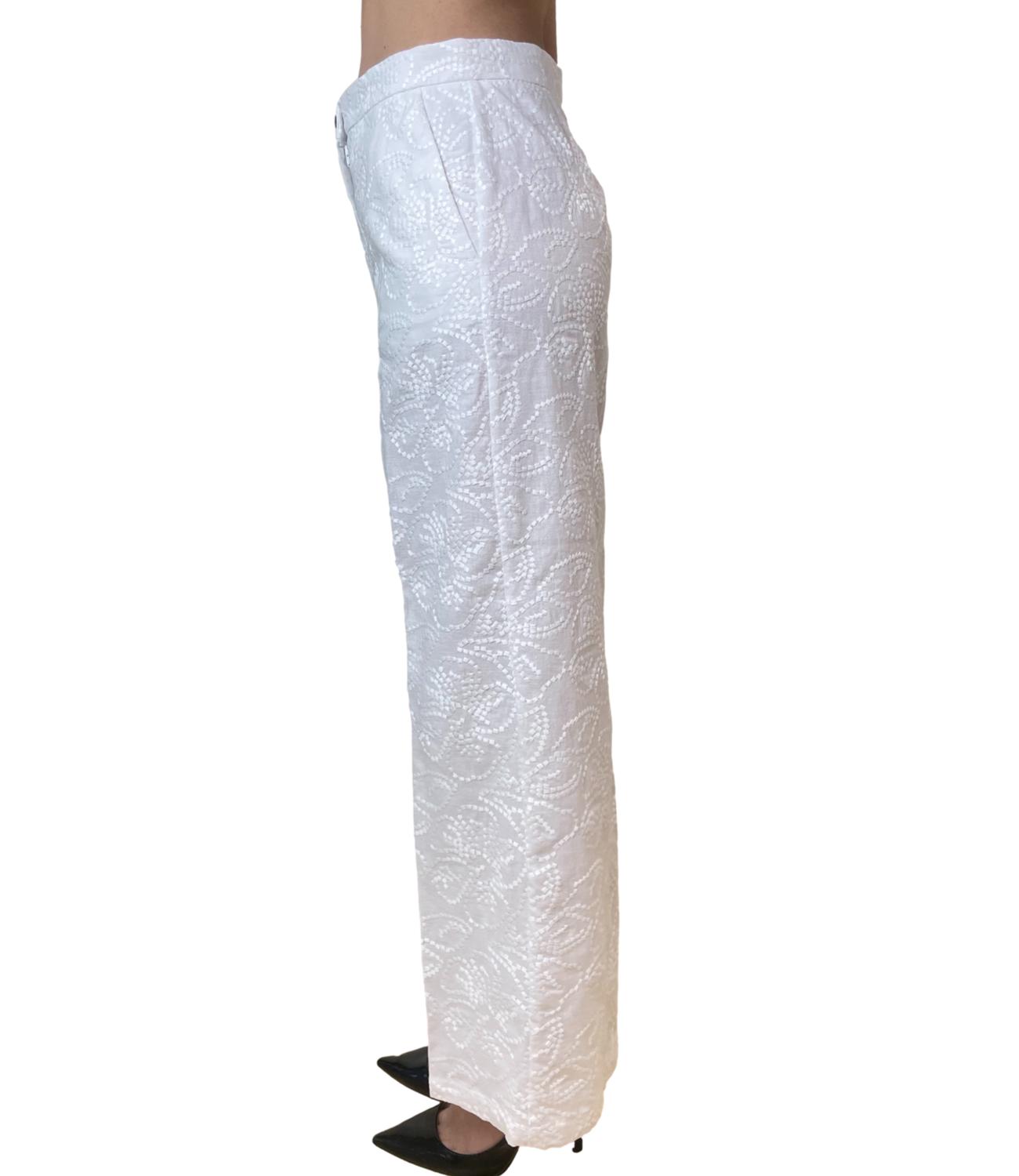 Emme Marella pantalone Emmtempra bianco ottico donna