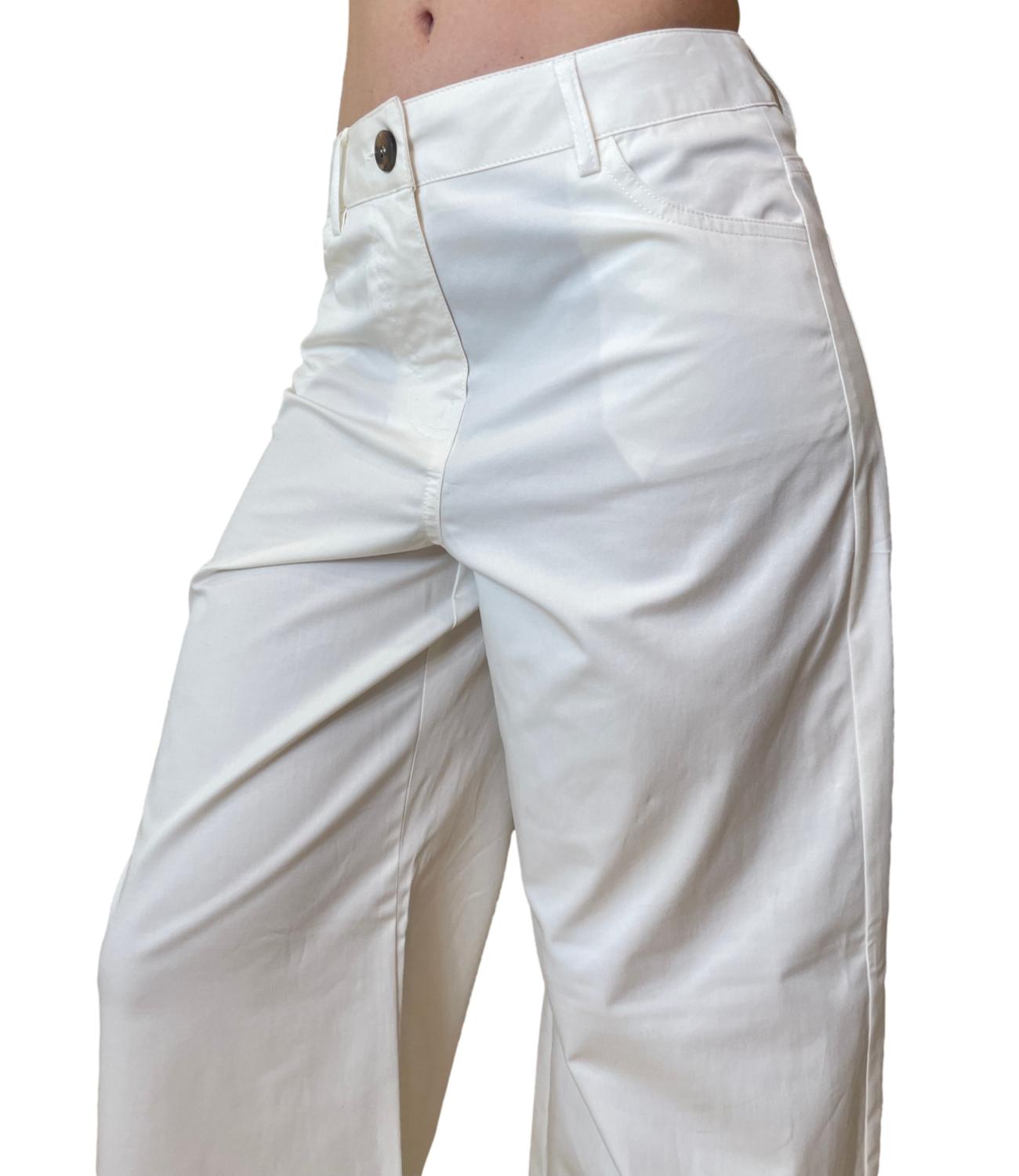Emme Marella Pantalone Emmrive Bianco Donna