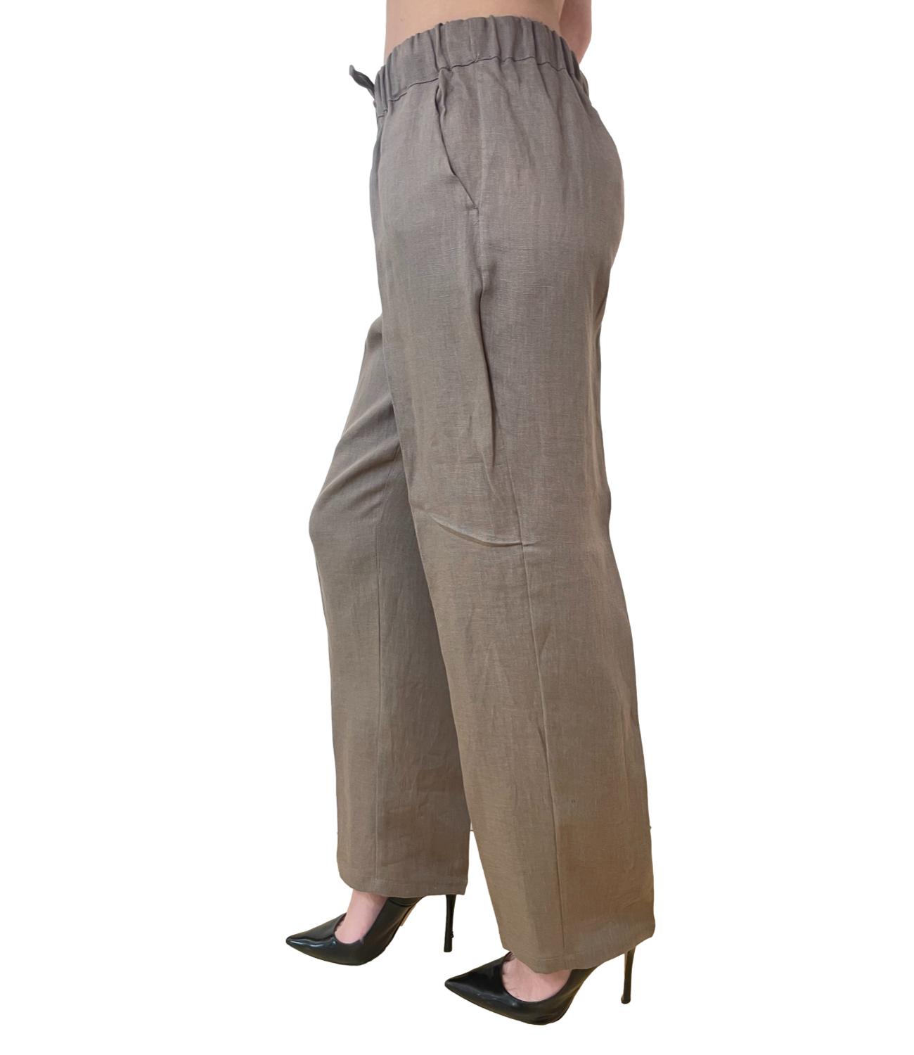 Emme Marella pantalone Emmsauna tortora donna
