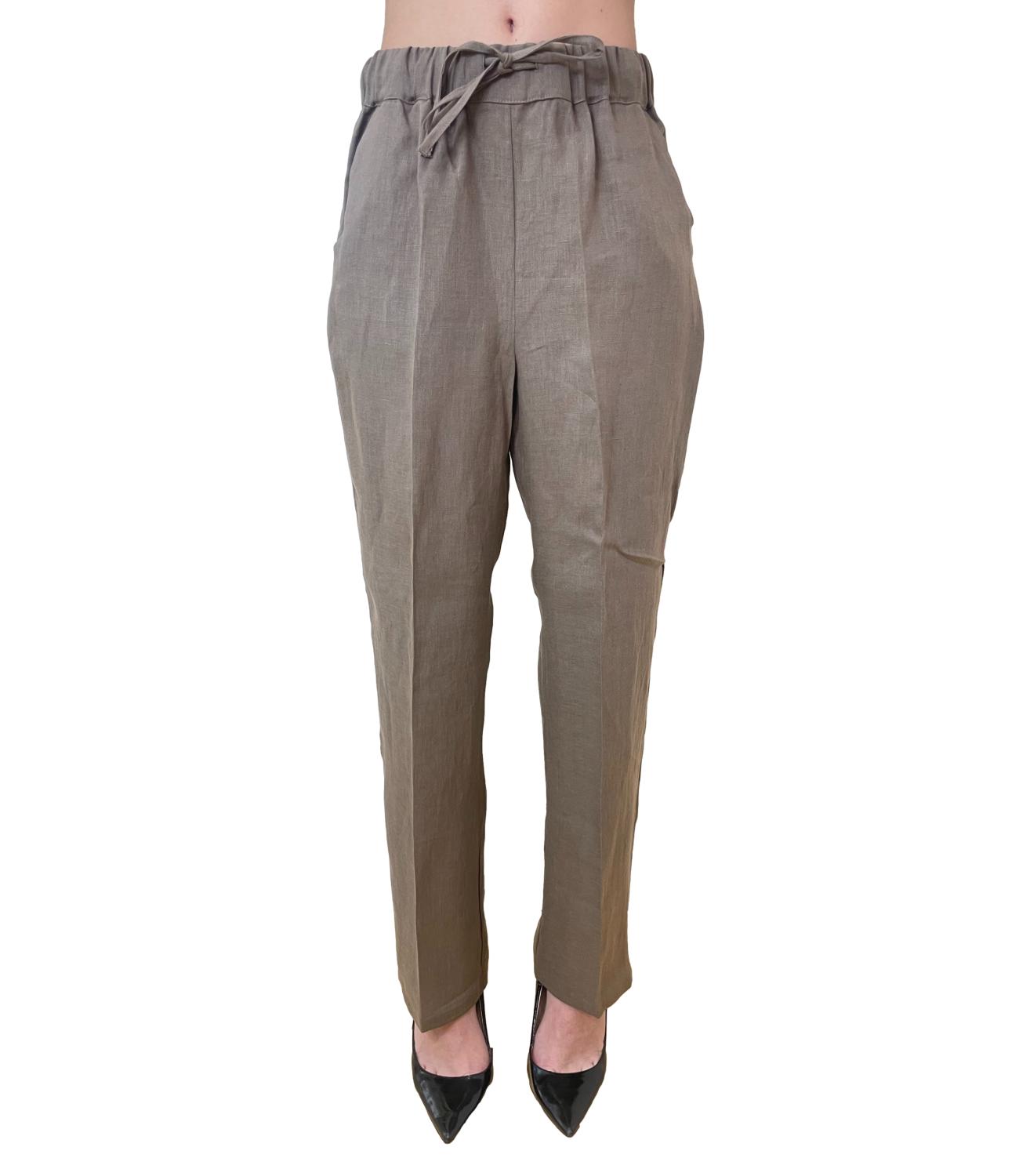 Emme Marella pantalone Emmsauna tortora donna