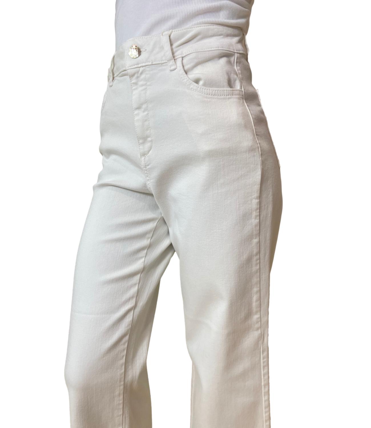 Emme Marella Pantaloni Emmhobby Bianco Lana Donna
