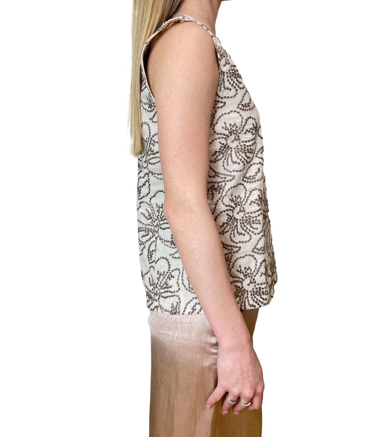 Emme Marella Top Emmvetro Tortora Donna