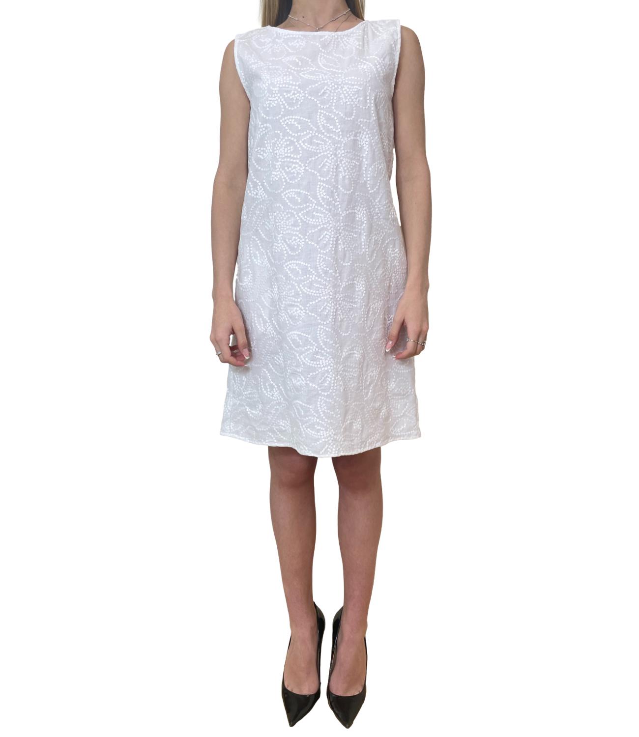 Emme Marella abito Emmvisino bianco ottico donna
