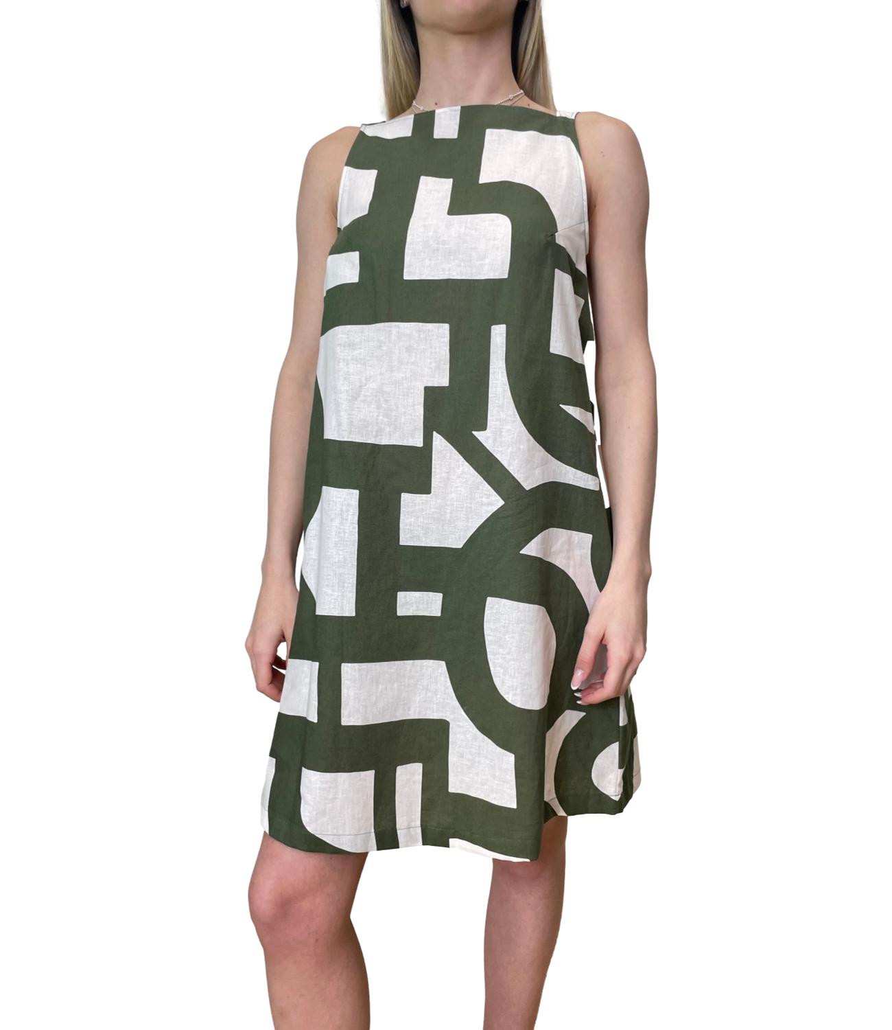 Emme Marella Abito Emmbiavo Verde Militare Donna