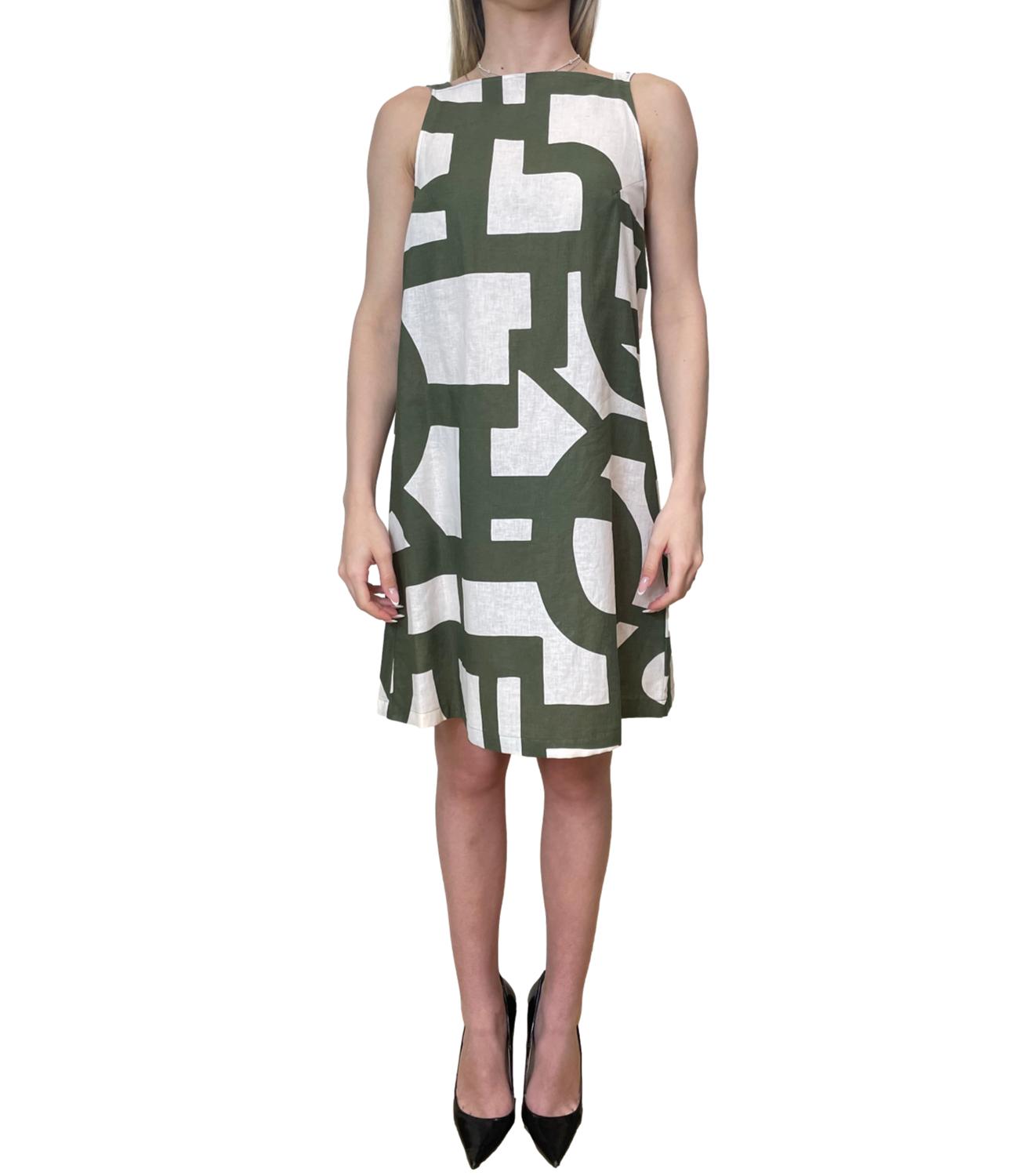 Emme Marella Abito Emmbiavo Verde Militare Donna