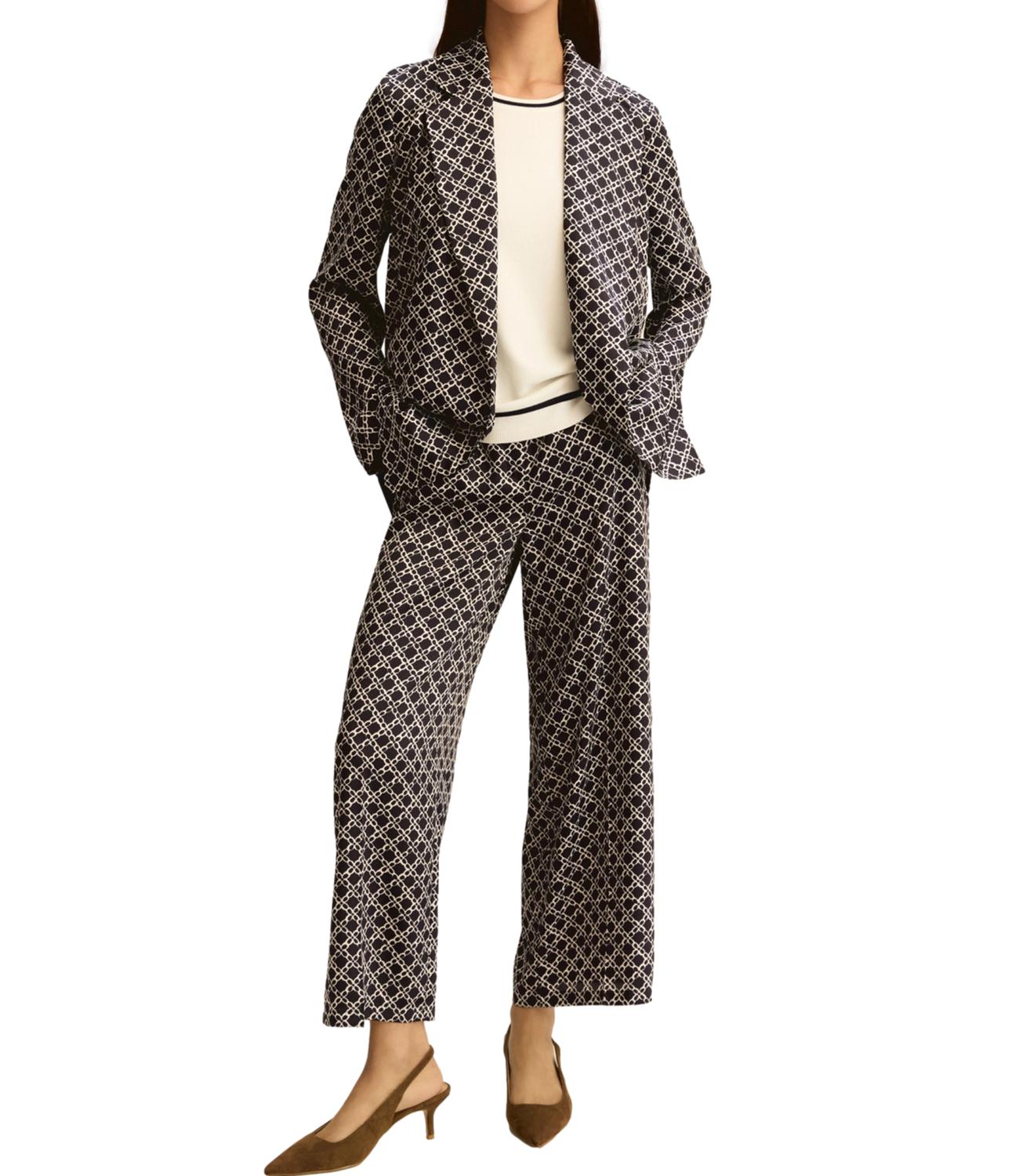 Emme Marella Maglia Emmboccale Bianco Blu Donna