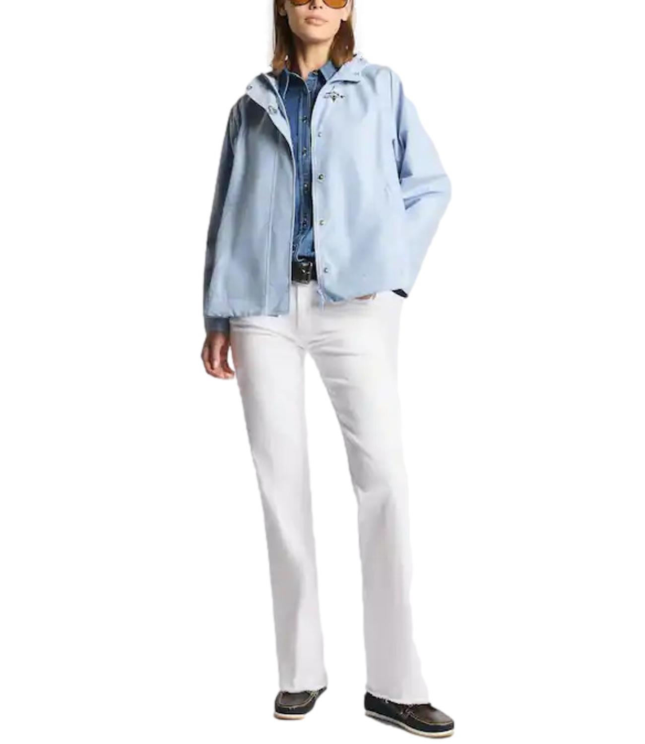 Fay Parka Corto in Popeline Tecnico azzurro donna