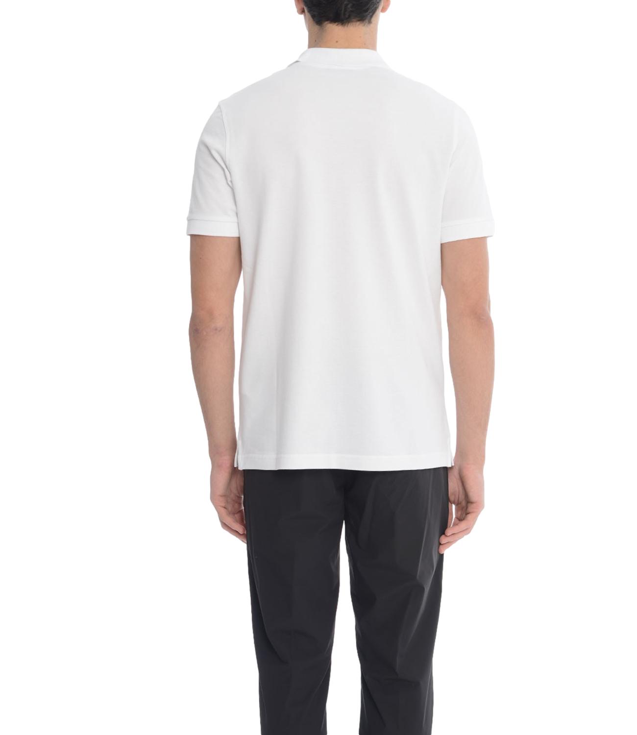 Fay Polo Piquet Stretch bianco uomo
