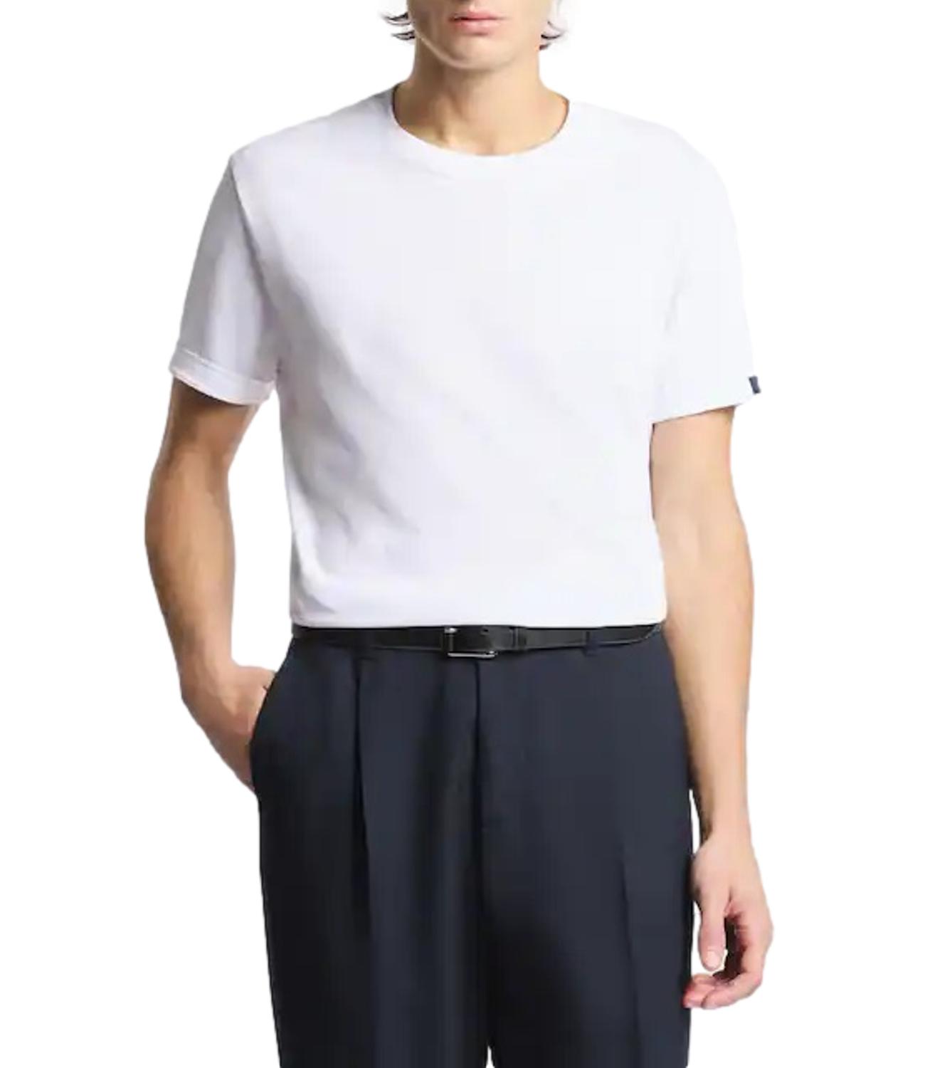 Fay T-shirt in Jersey di Cotone bianco uomo