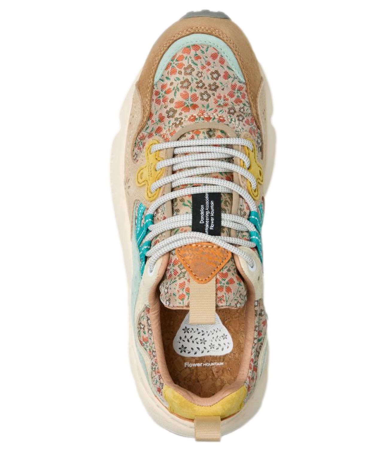 Flower Mountain Sneakers da Donna - ChestnuT-Light BluE-Orange - 001 2017817 67