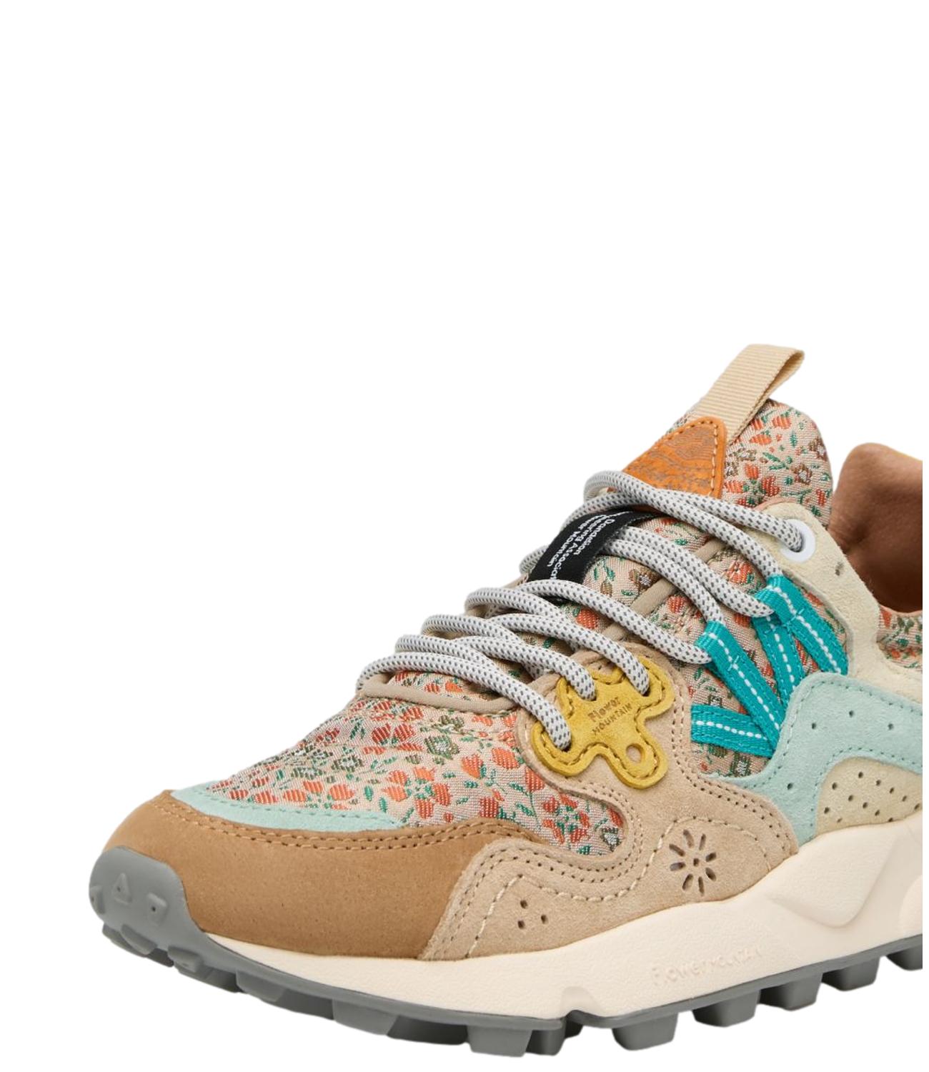Flower Mountain Sneakers da Donna - ChestnuT-Light BluE-Orange - 001 2017817 67