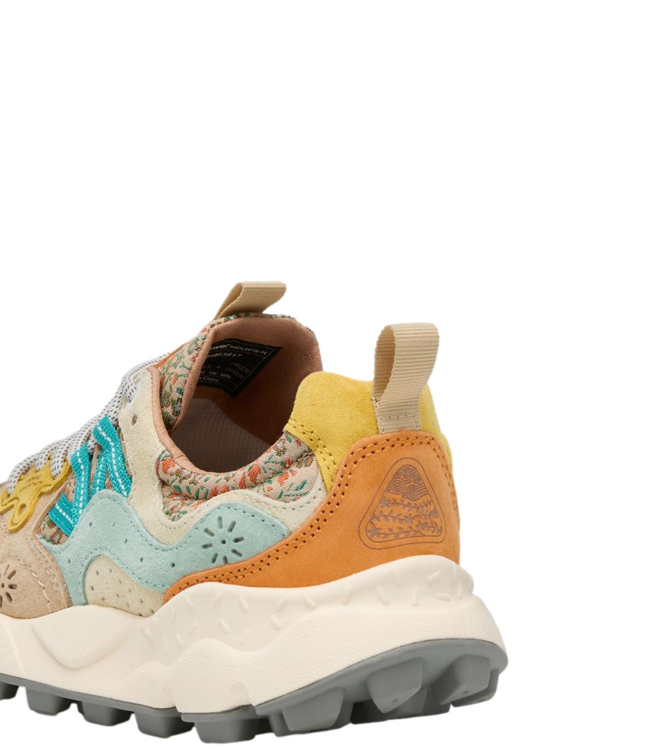 Flower Mountain Sneakers da Donna - ChestnuT-Light BluE-Orange - 001 2017817 67
