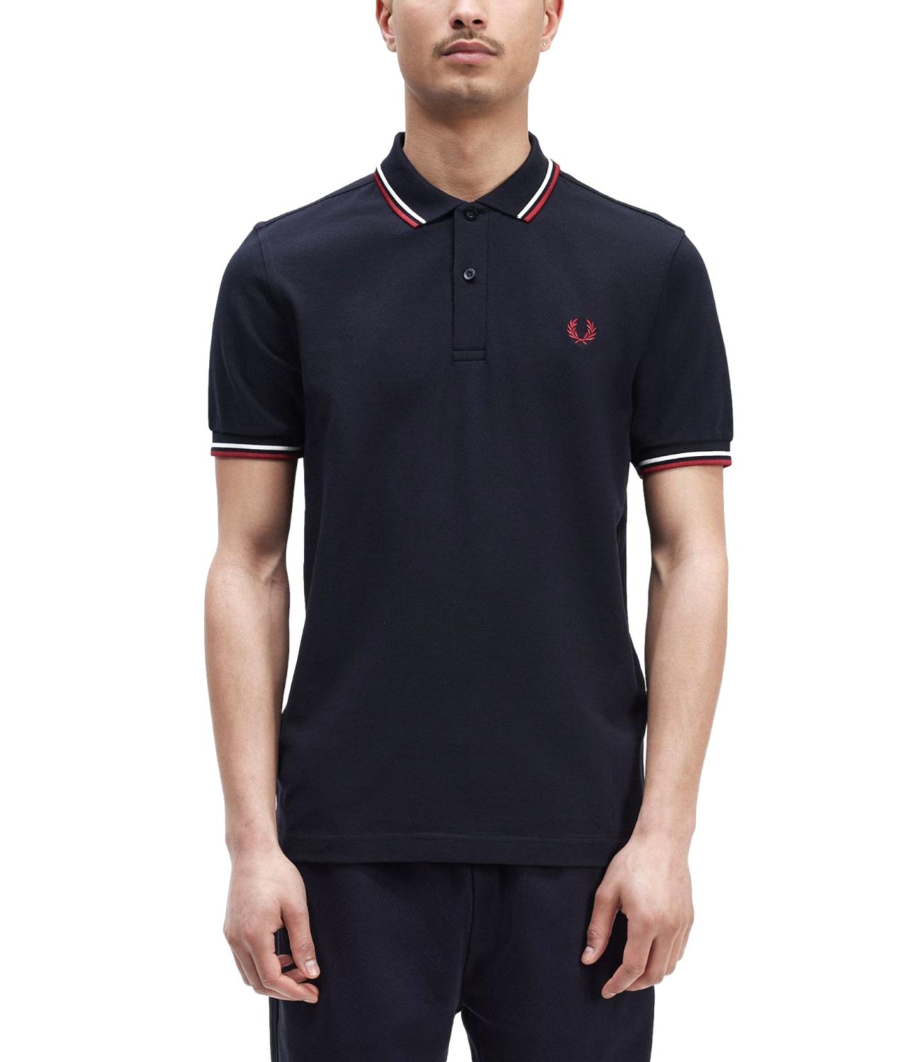 Fred Perry Polo da Uomo - Blu - M3600