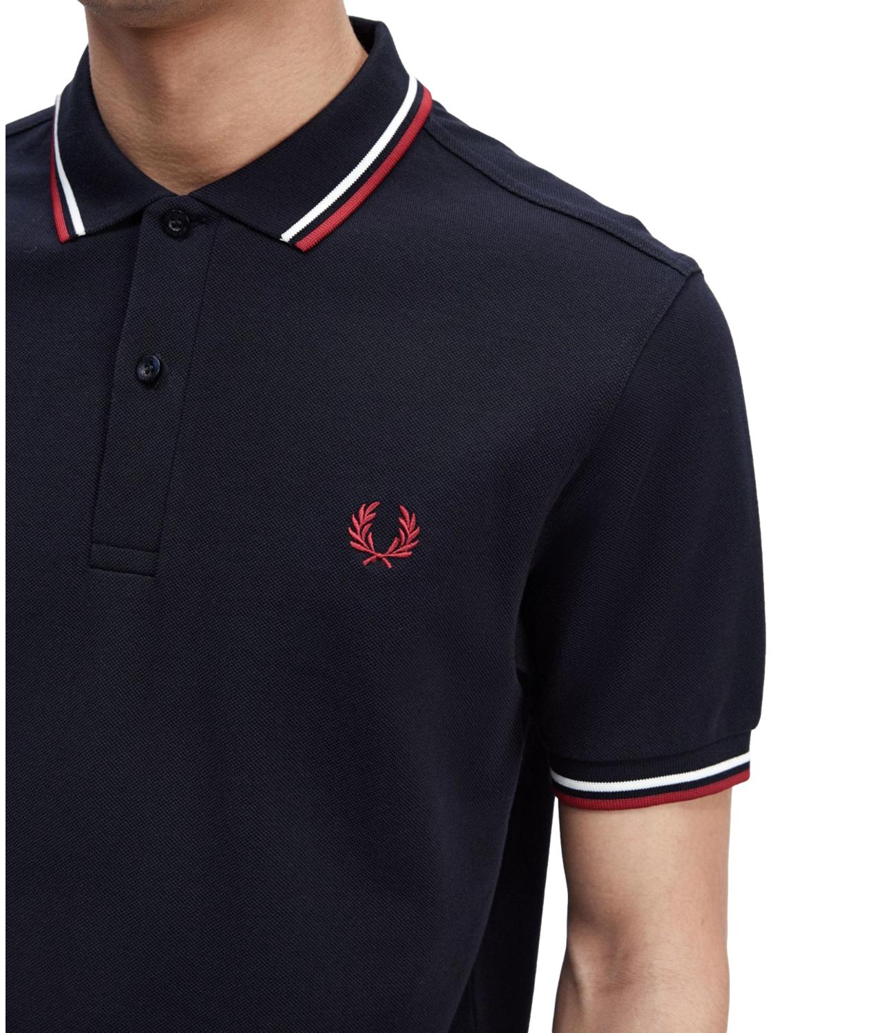 Fred Perry Polo da Uomo - Blu - M3600