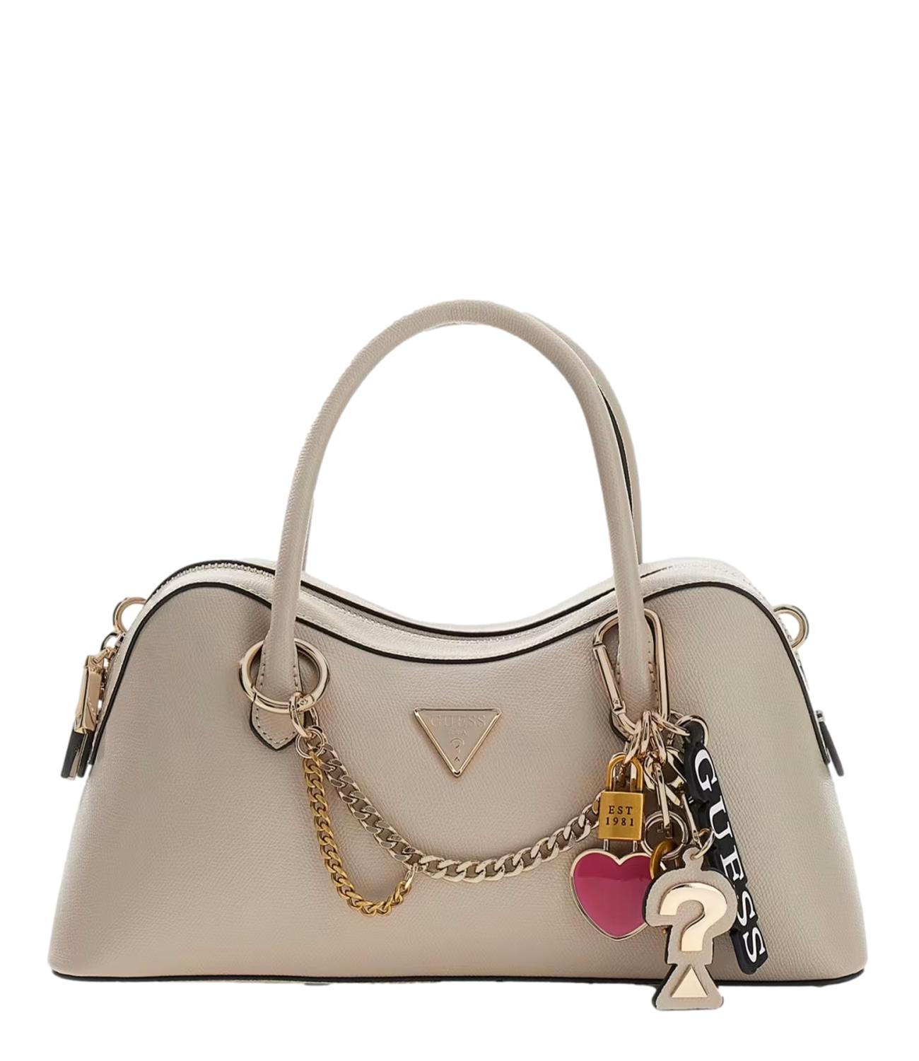 GUESS borsa Davina Satchel tortora donna