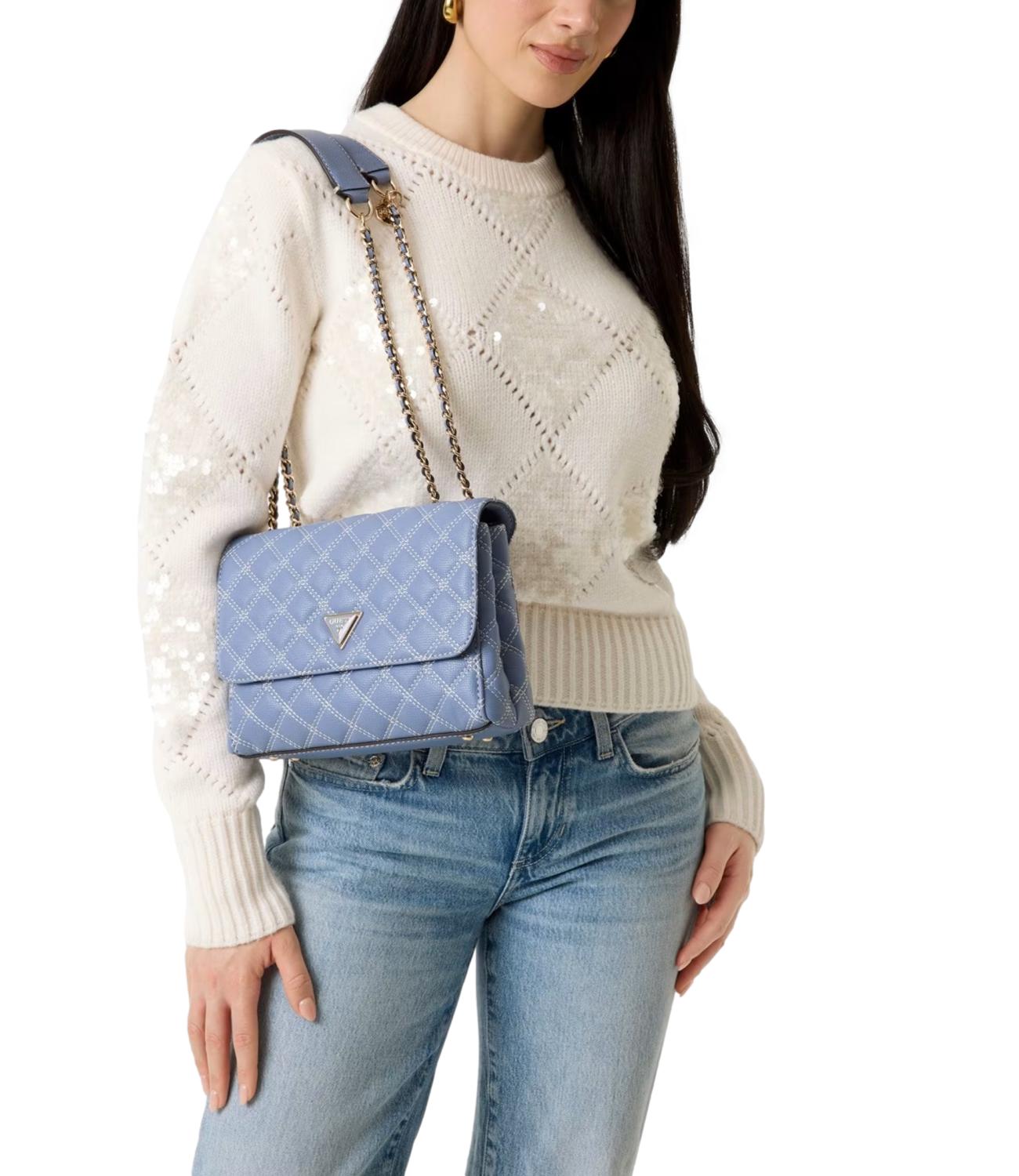Guess Borsa Tracolla GIULLY Grey Blue Donna