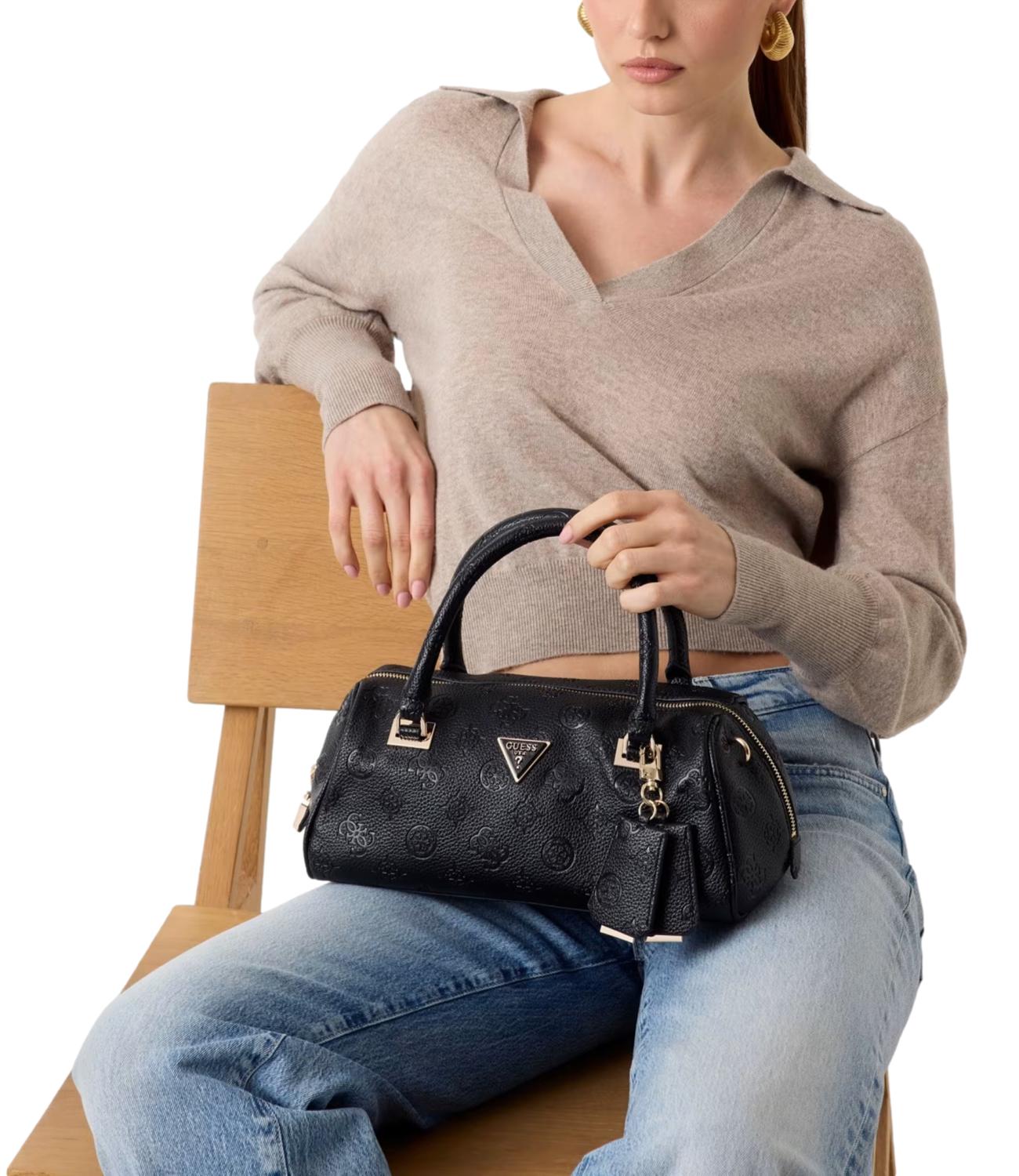 Guess Borsa a mano Cresidia Black Logo Donna