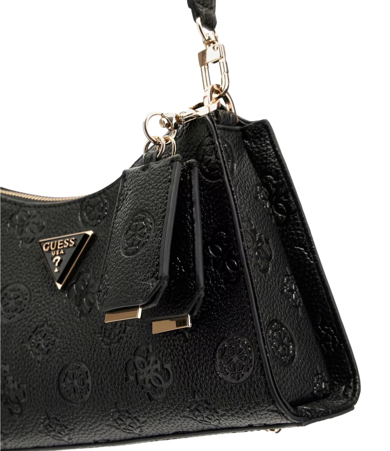 Guess Borsa a spalla Cresidia Black Logo Donna