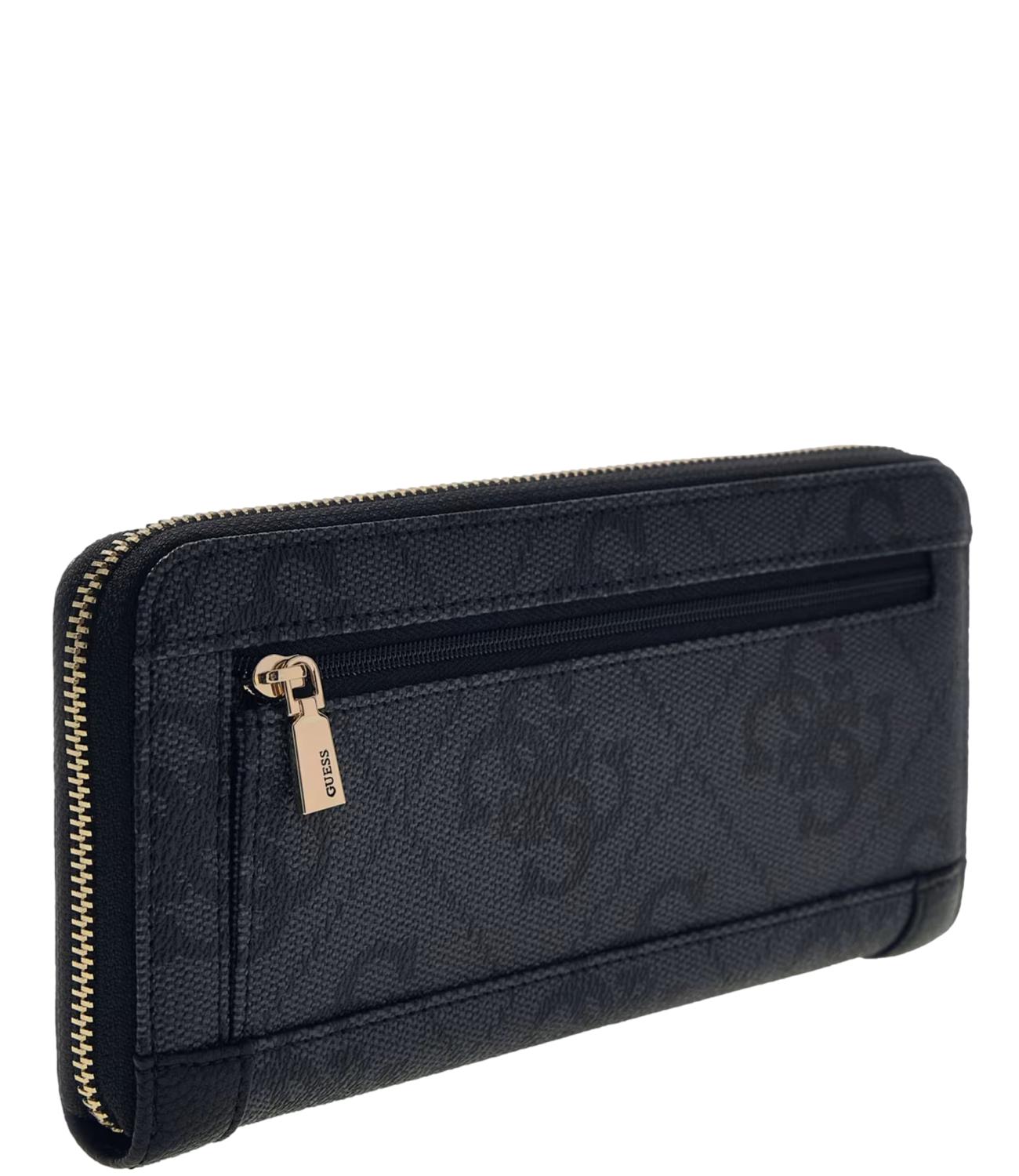 Guess Portafoglio Maxi Nero Logo Donna