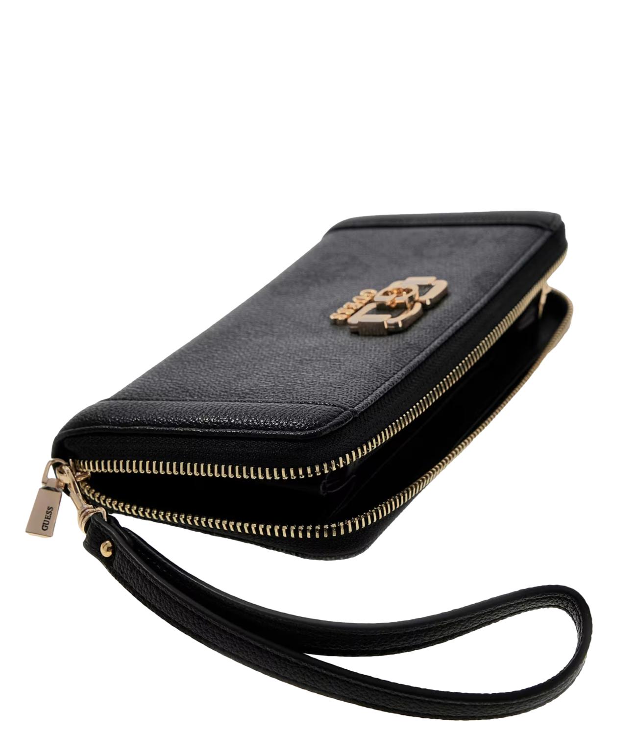 Guess Portafoglio Maxi Nero Logo Donna