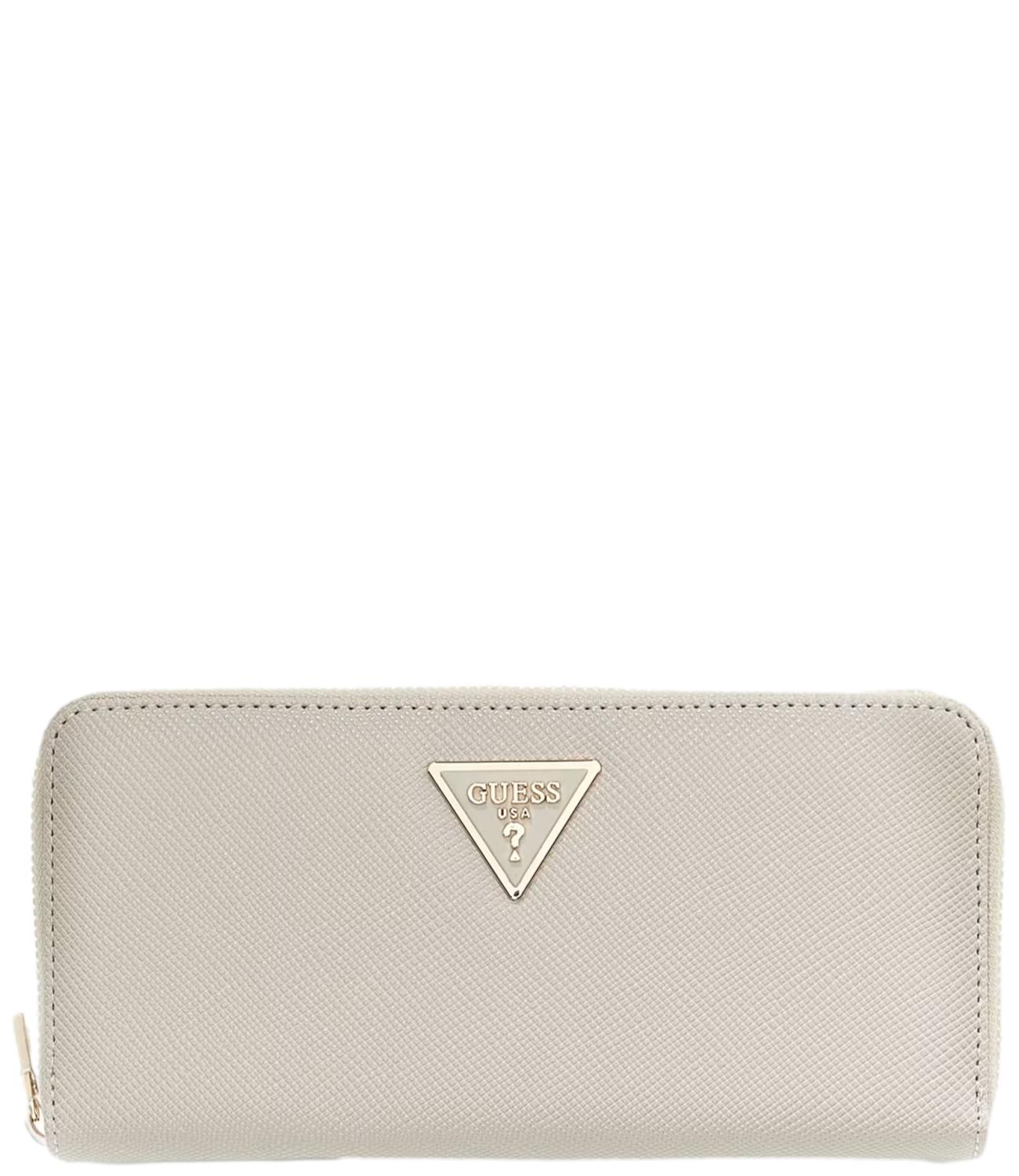 Guess portafohglio Laurel grande beige donna