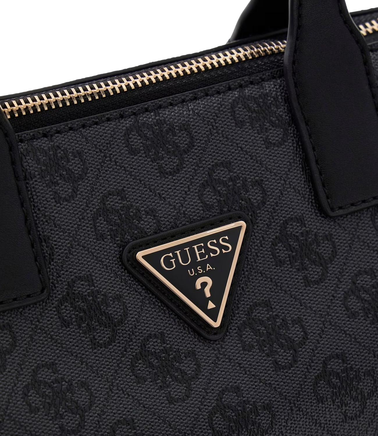 Guess Borsa Shopper Follie Black Logo Donna