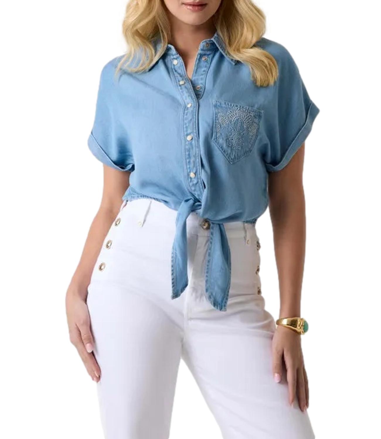 Guess Camicia Ambra Shirt Playa Sol Donna