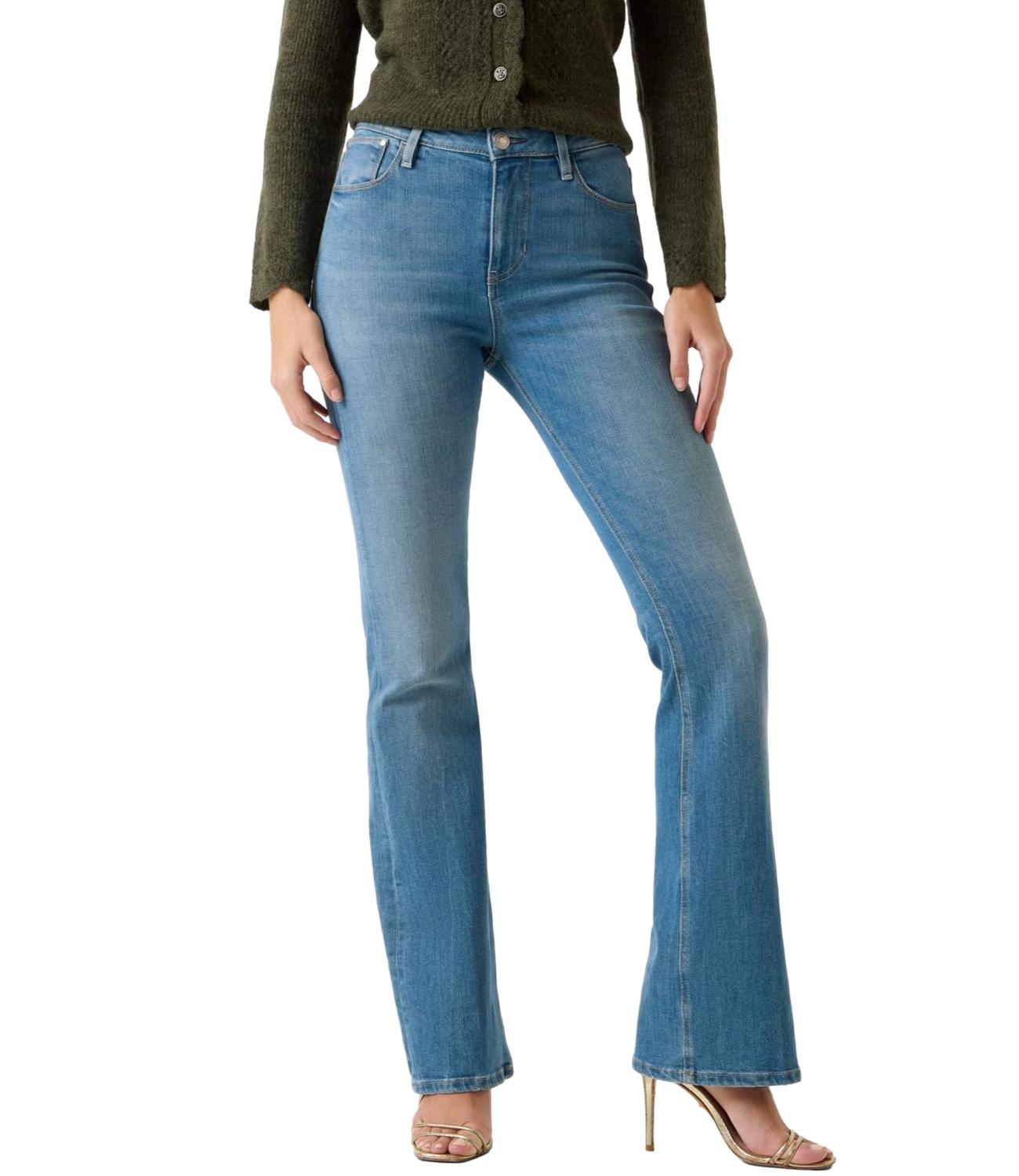 Guess Jeans Sexy Flare Sunflower Bliss Wash Donna