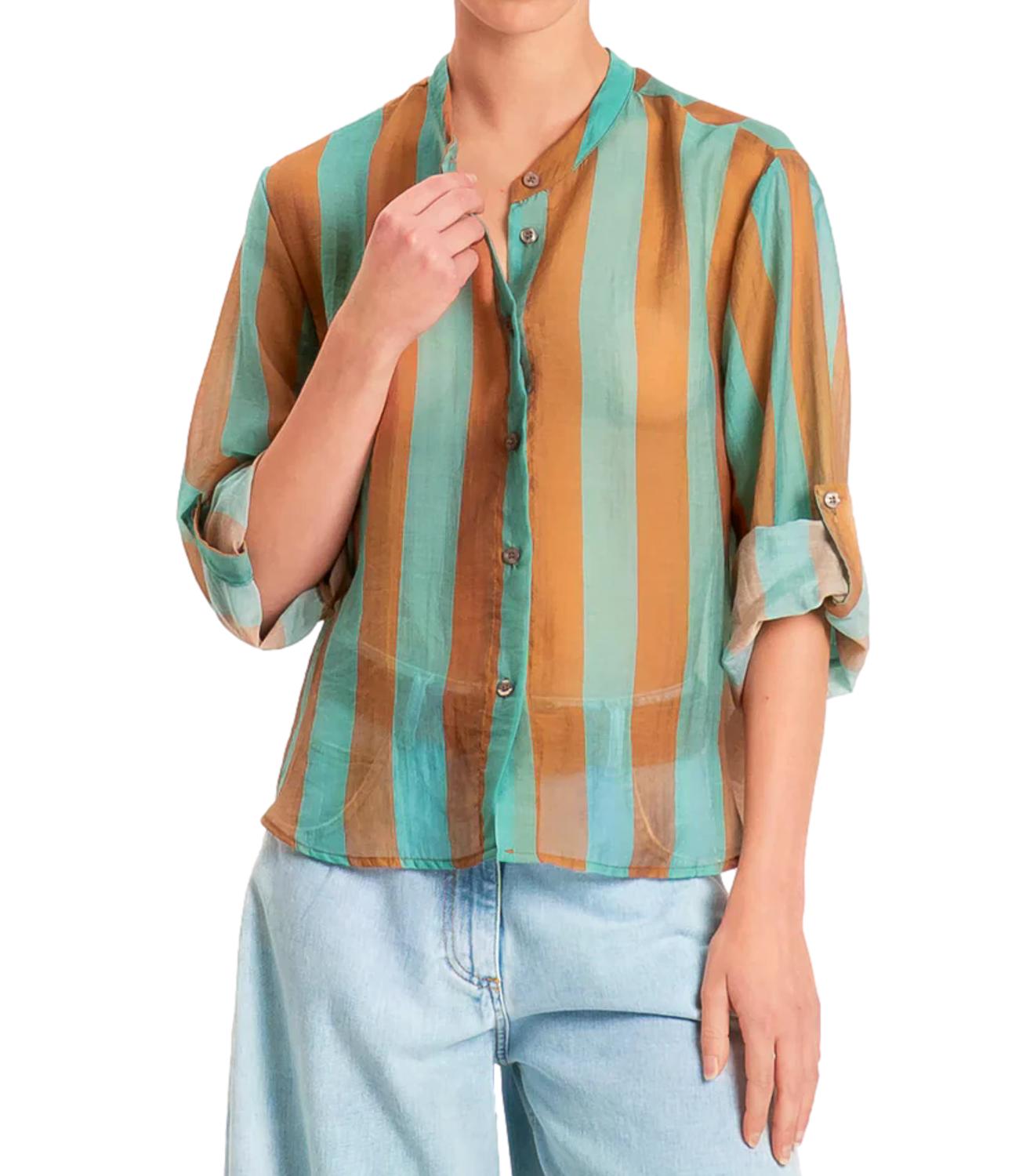 Have One Camicia da Donna - Riga Tabacco - CvS-Q422